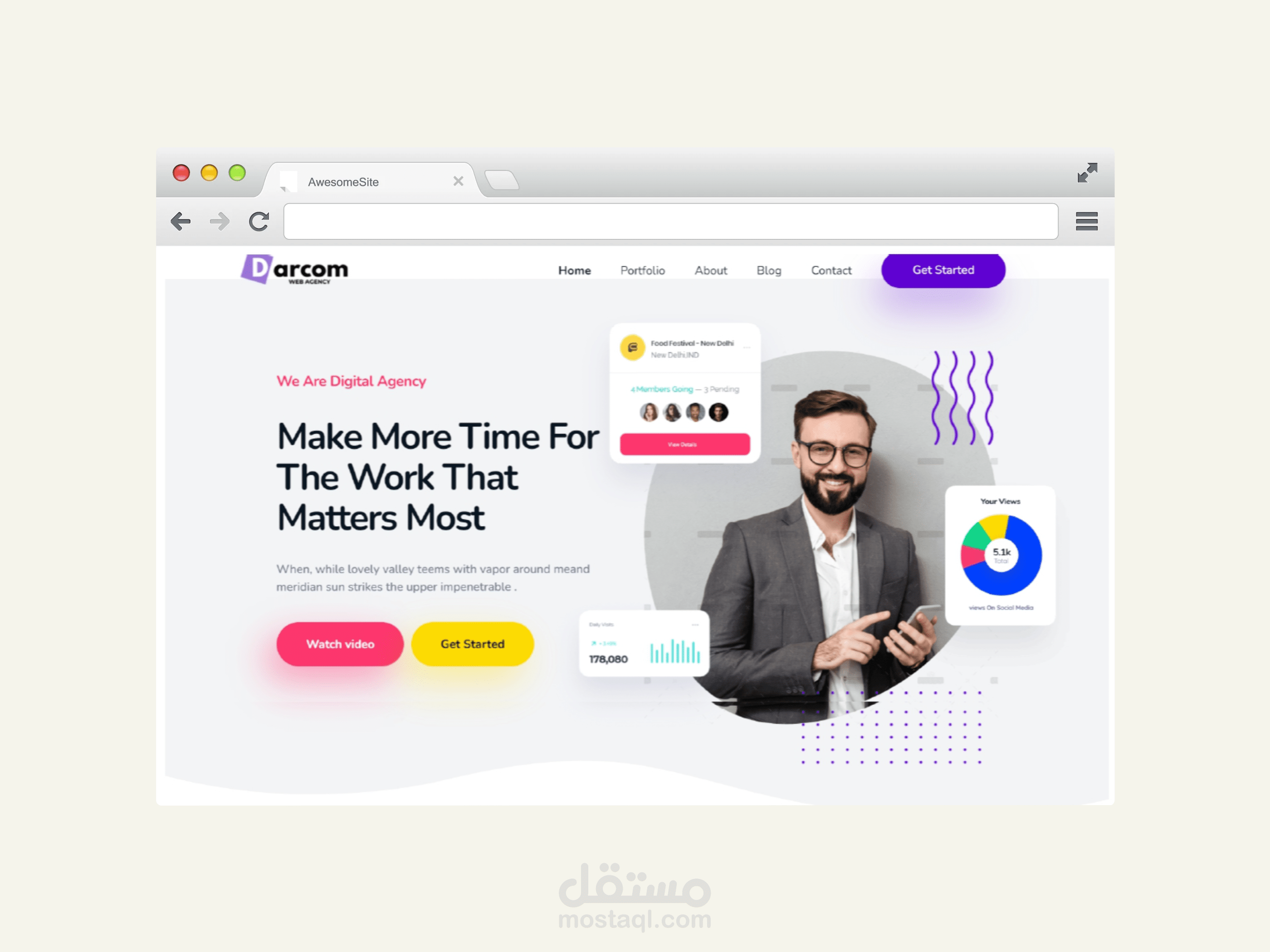 موقع الكتروني لوكالة الكترونية