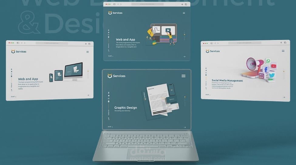 تصميم موقع لتقديم خدمات