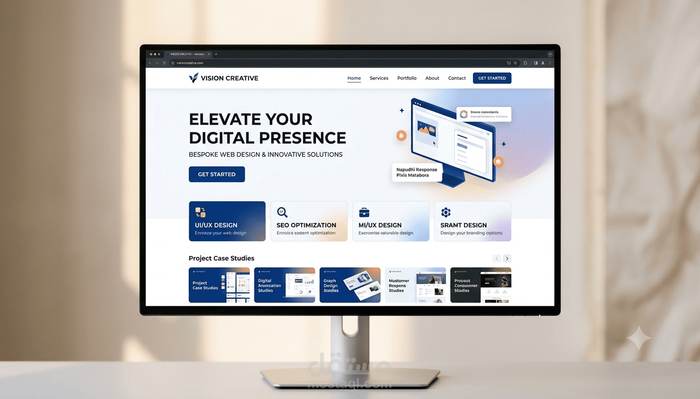 مطور ويب محترف ومصمم تجارب مستخدم (Full-Stack / Front-End Web Developer)