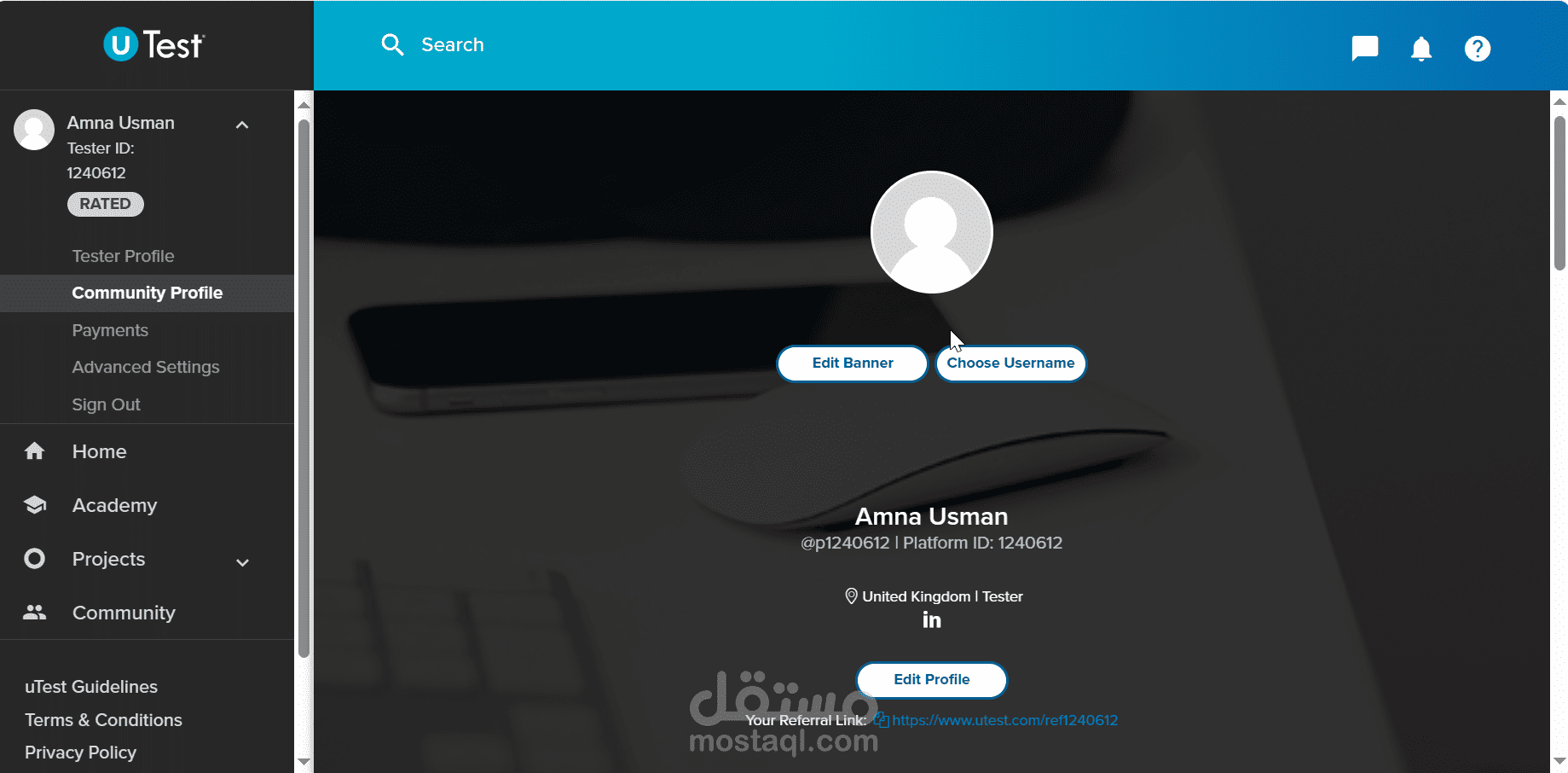 Freelance Functional tester  at Utest