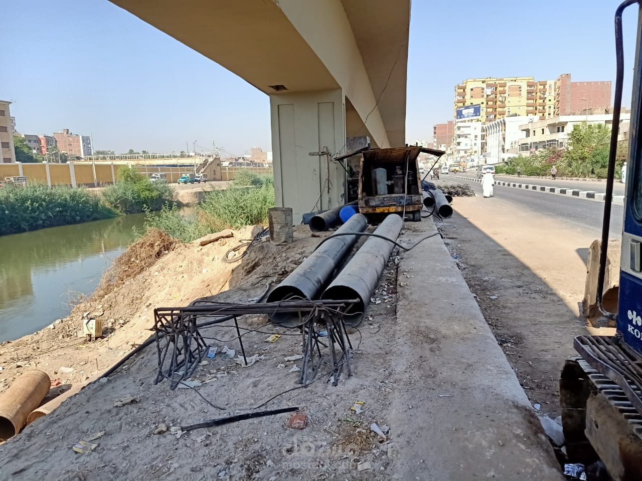 جسر خرساني على قناه مائية بمحافظة. قنا .