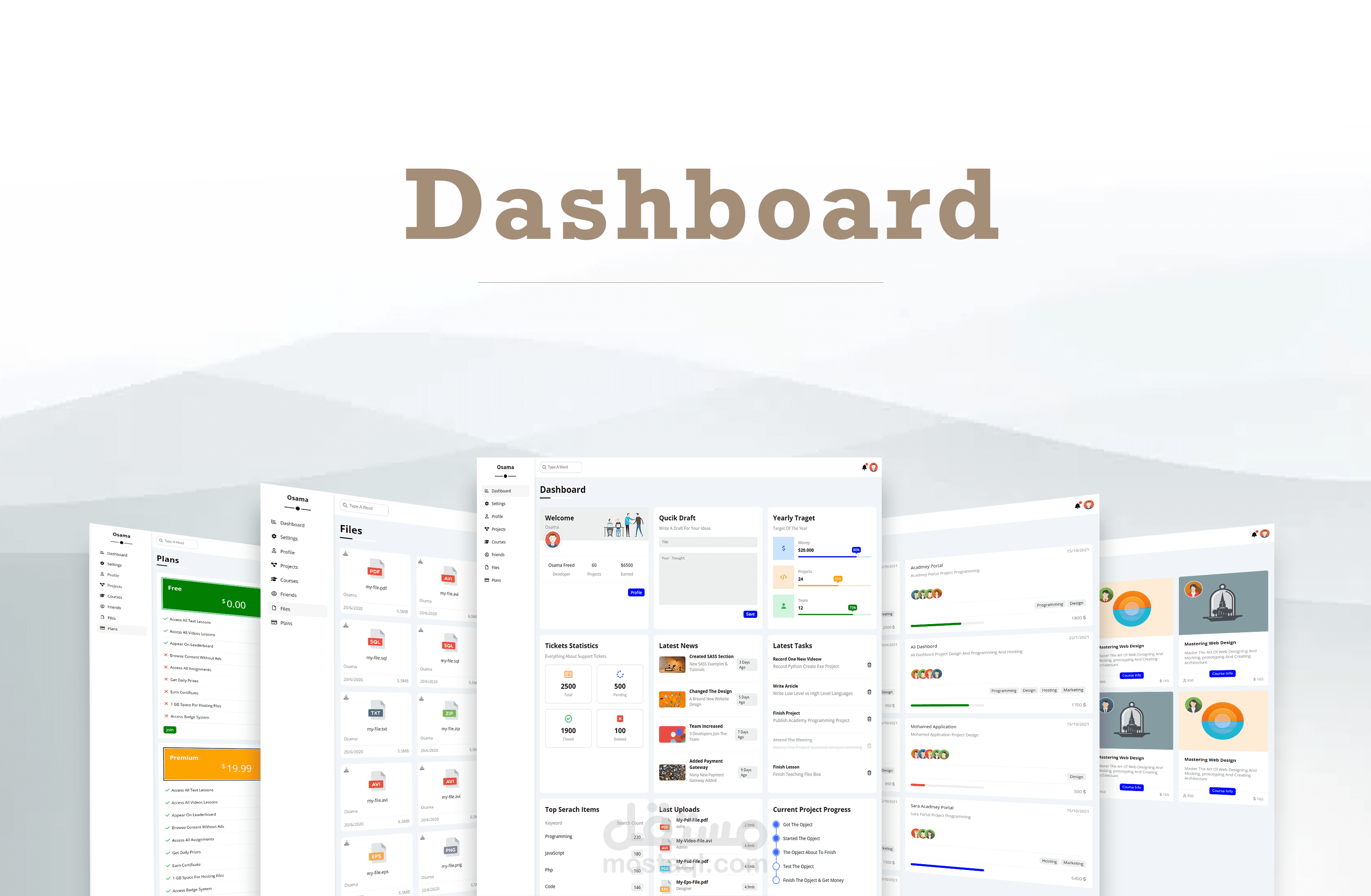Dashboard / داش بورد