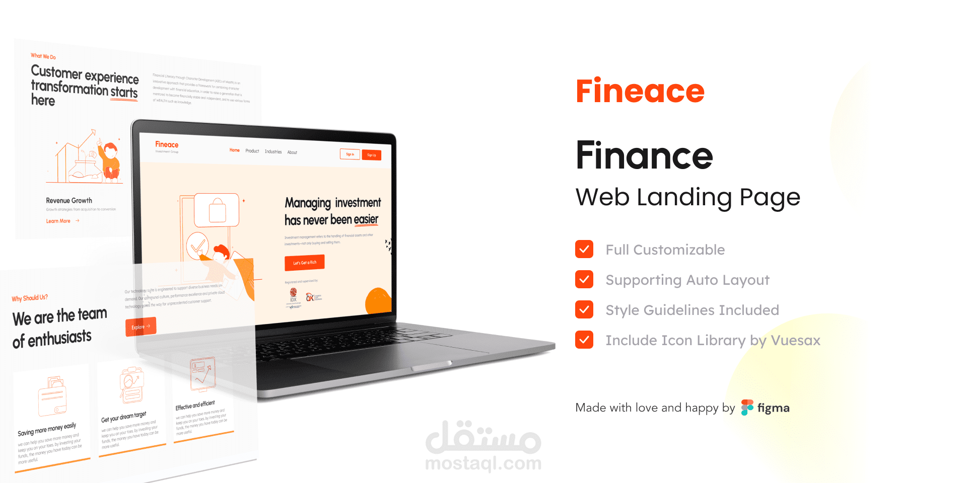 Finance landing page