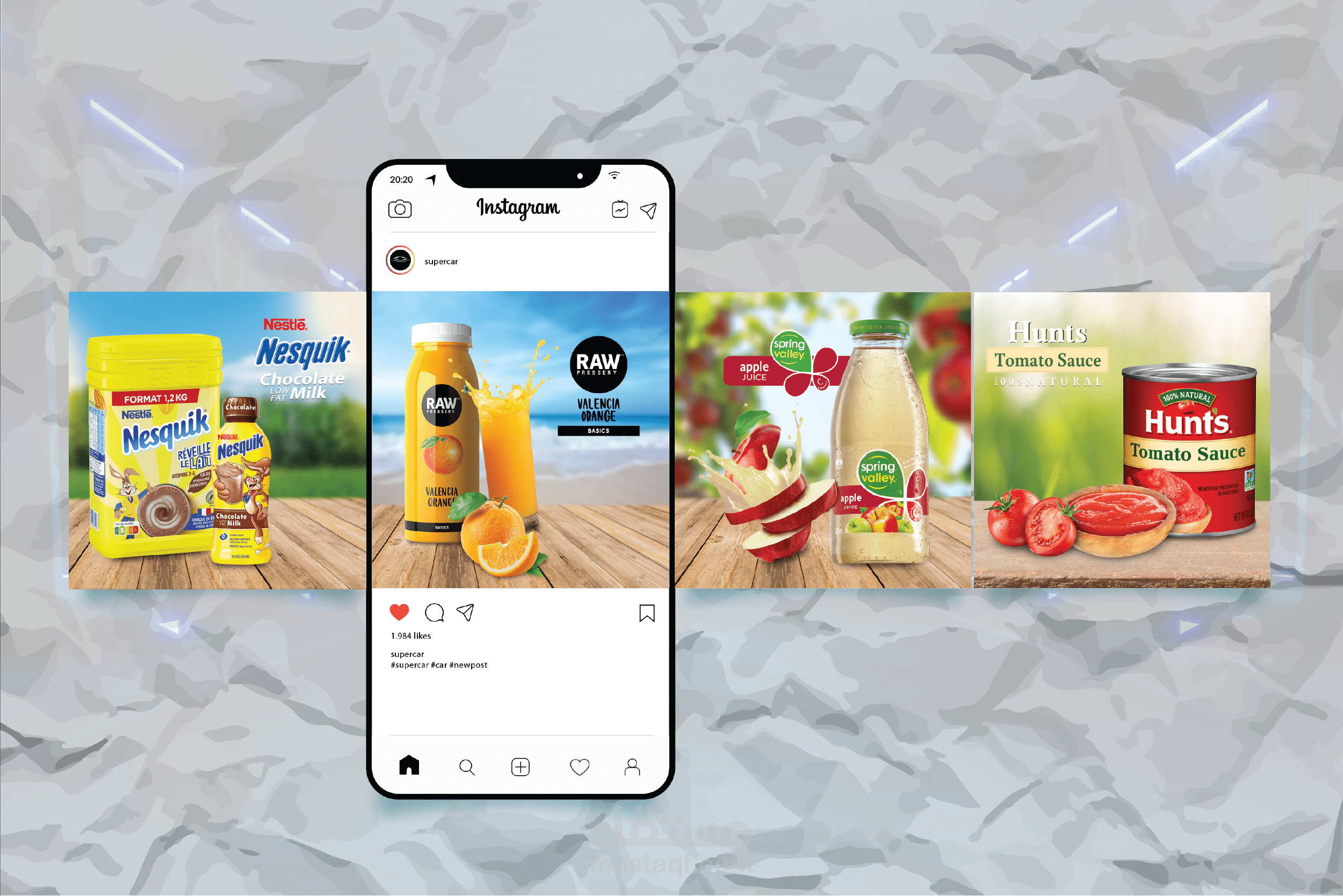 Product social media posts