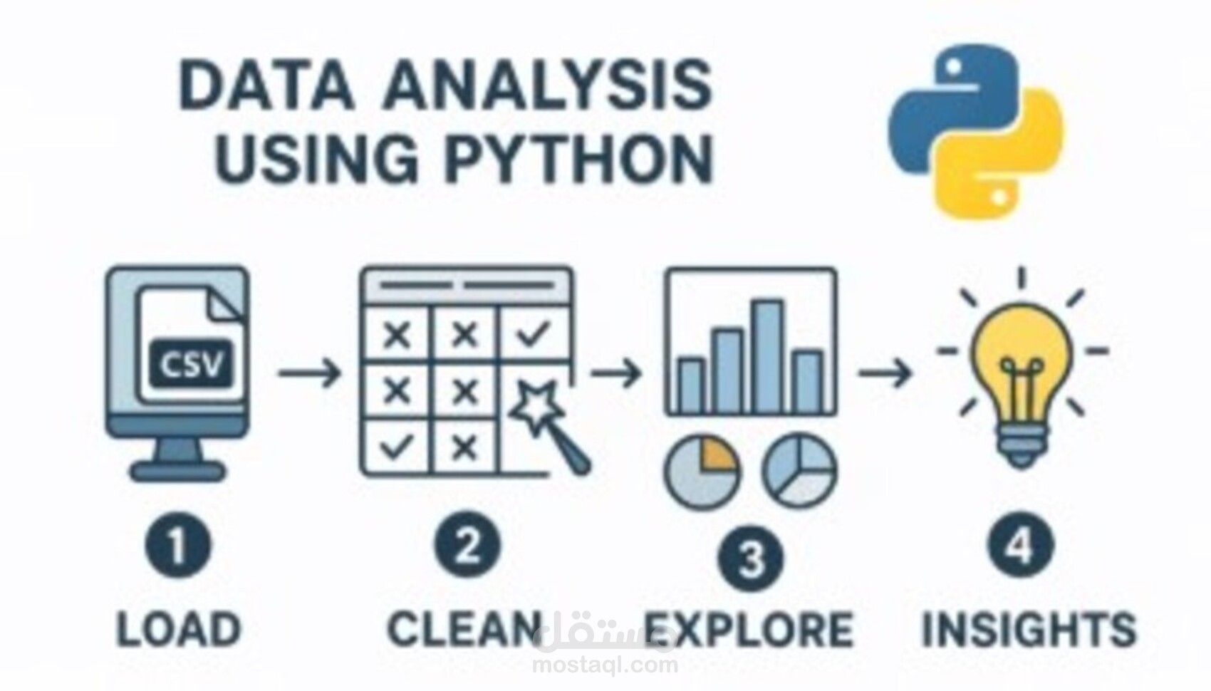 سأقوم بتحليل بياناتك باستخدام Python  وإنشاء Visualizations احترافية