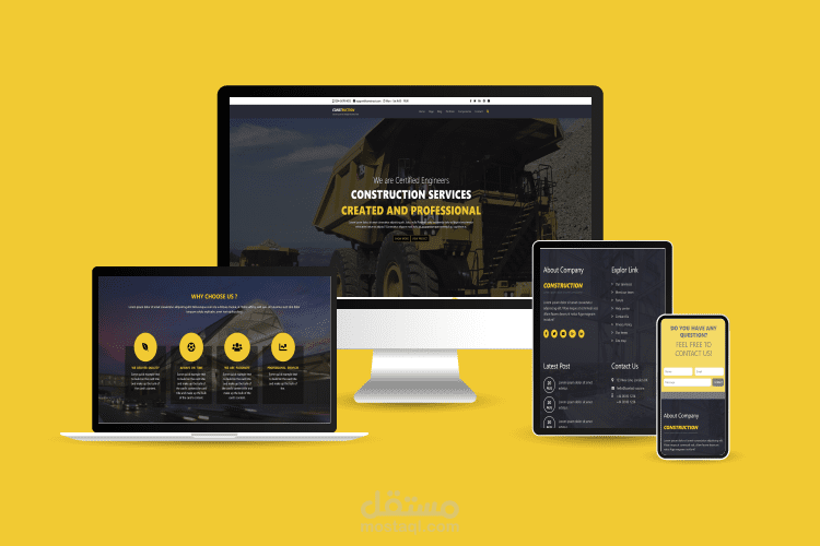 construction web design