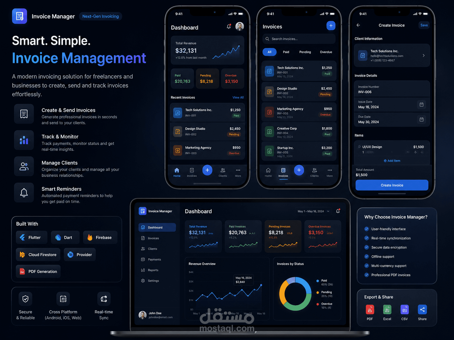 Invoice Manager — Smart Invoicing & Client Management Platform