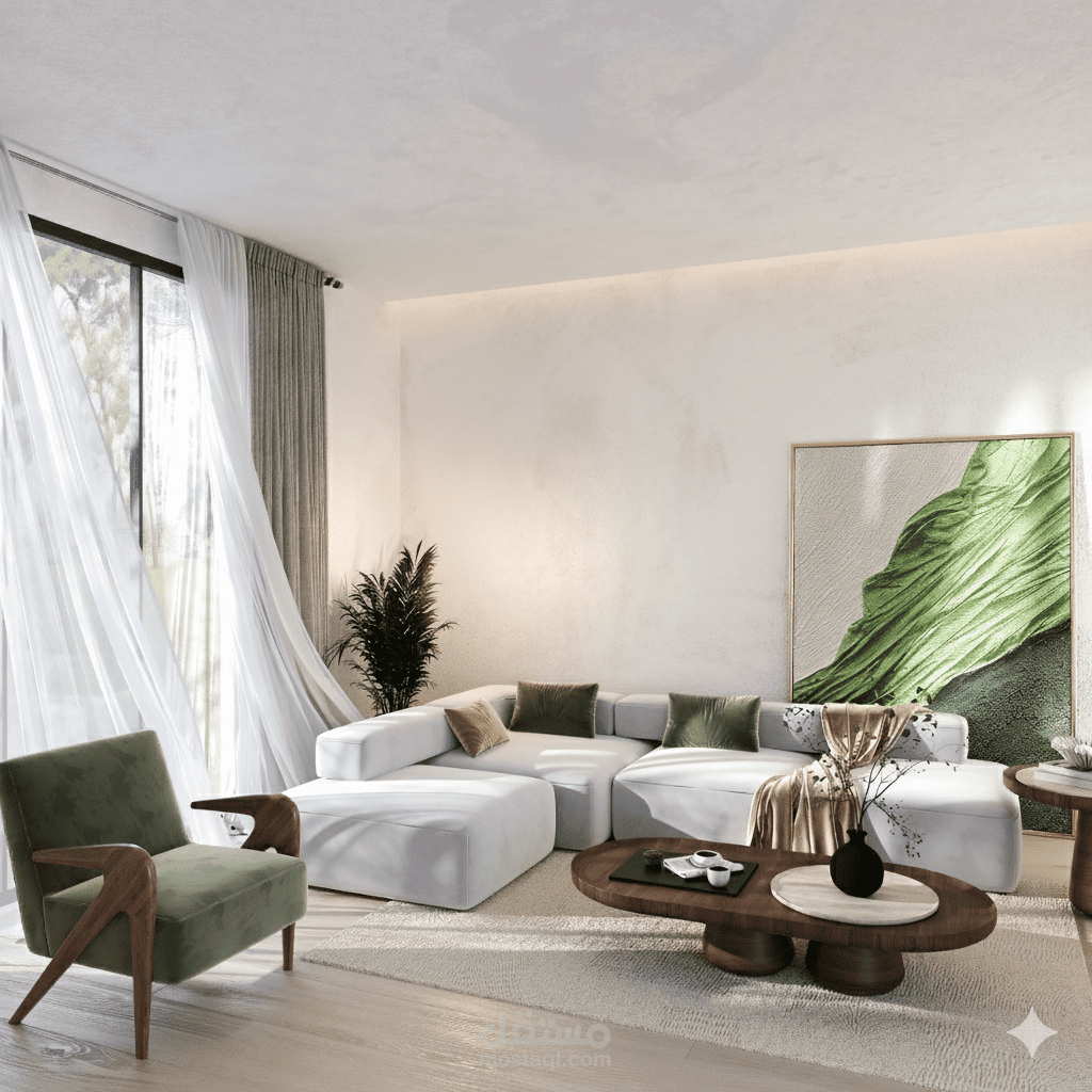 تصميم ديكور لغرفة معيشة