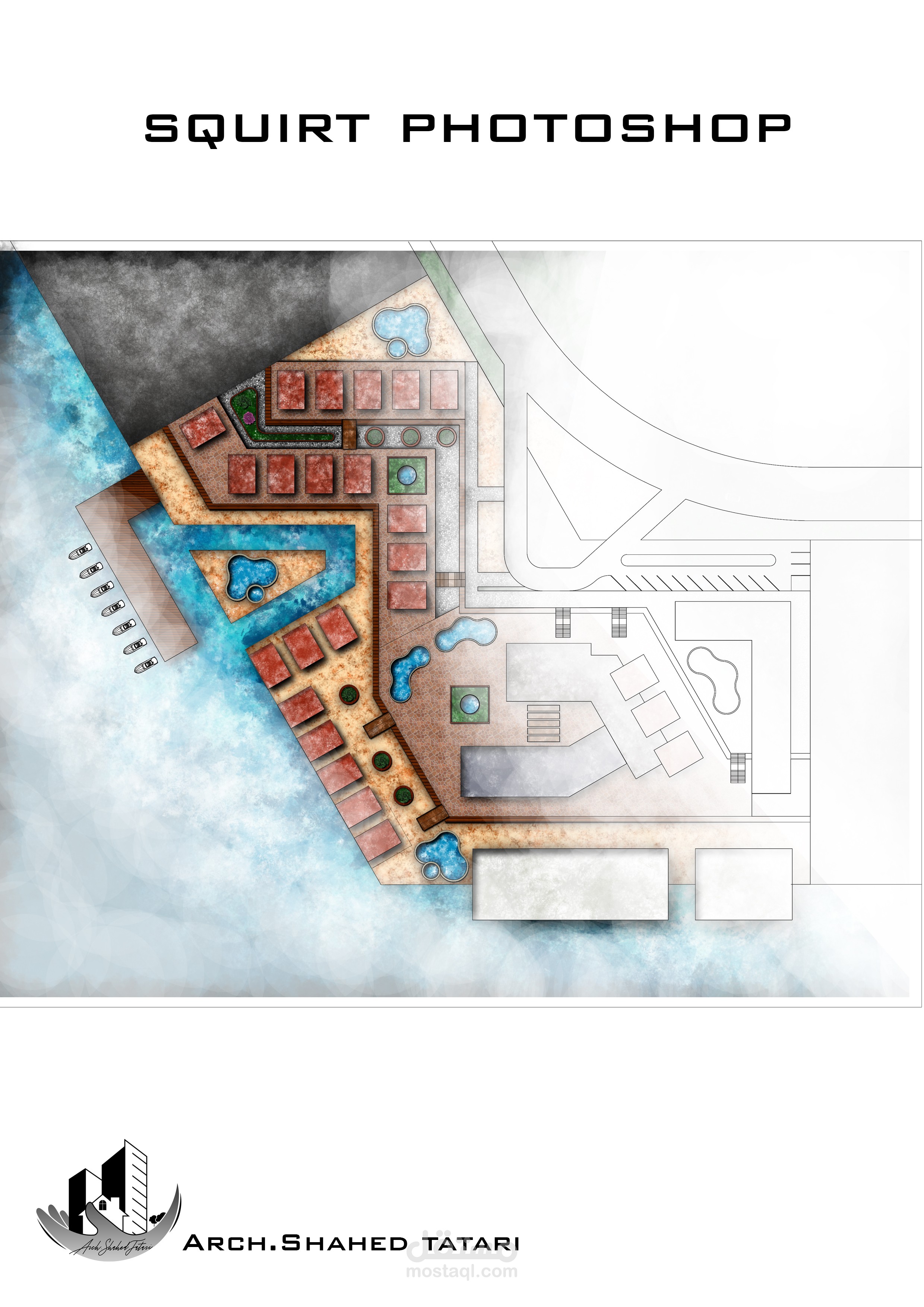 معماري photoshop  (اخراج و تعديل)