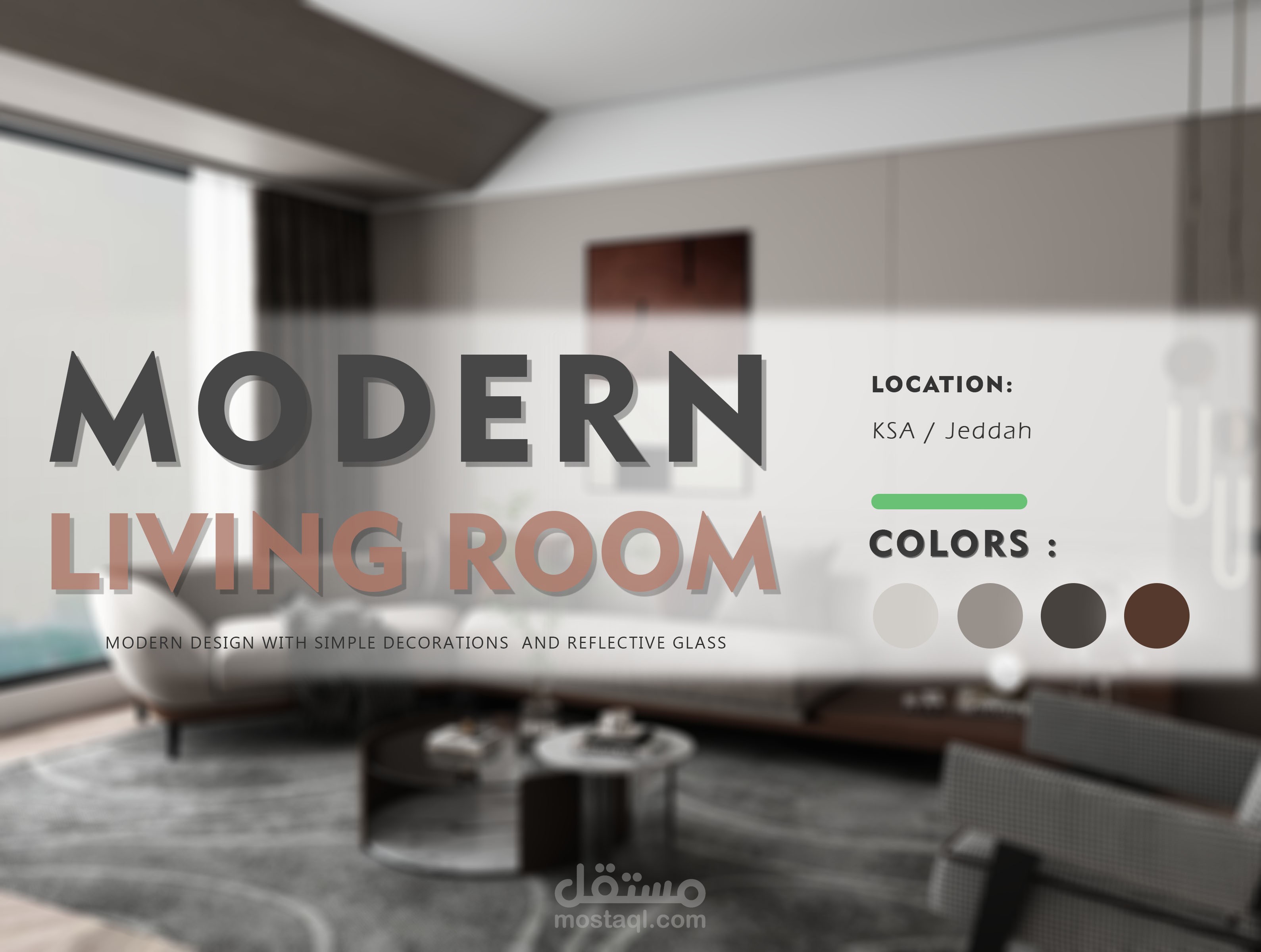 Modern design for living room