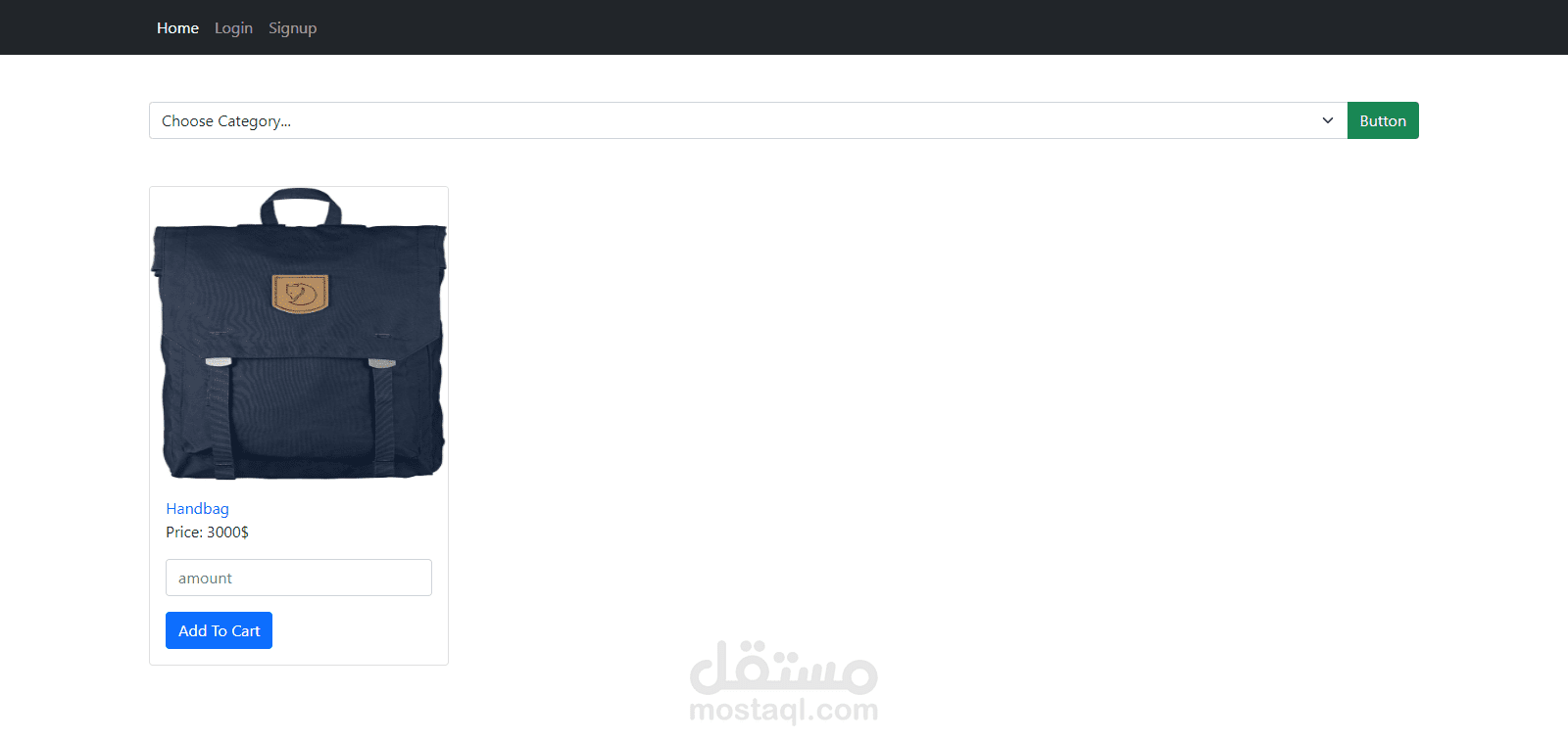 متجر الكتروني بسيط باستخدام node.js