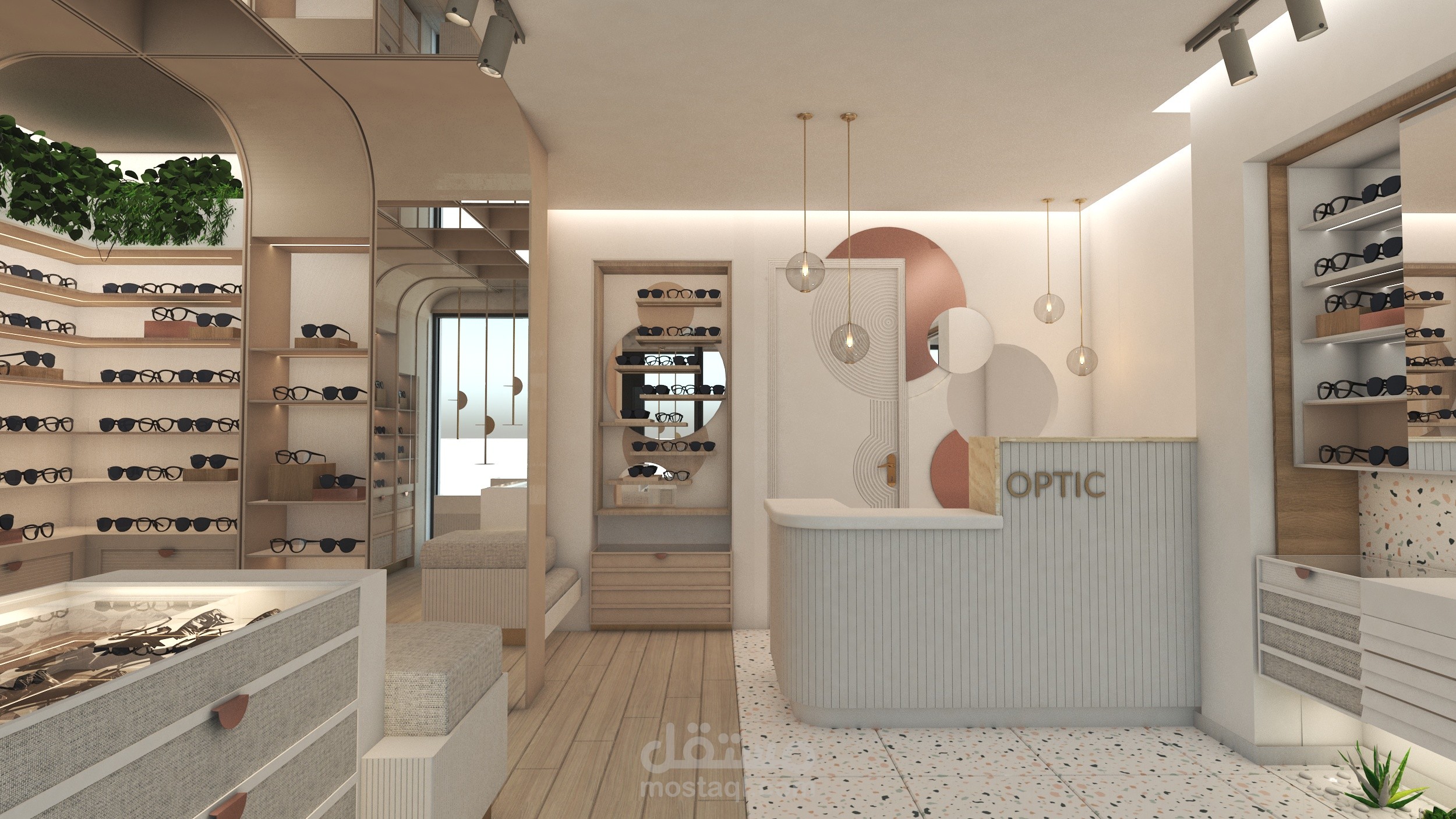 تصميم محل نظارات
