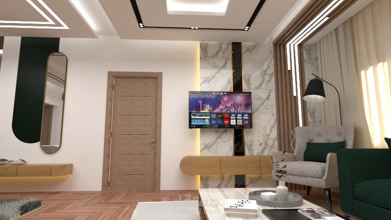 تصميم داخلي لشقة سكنية