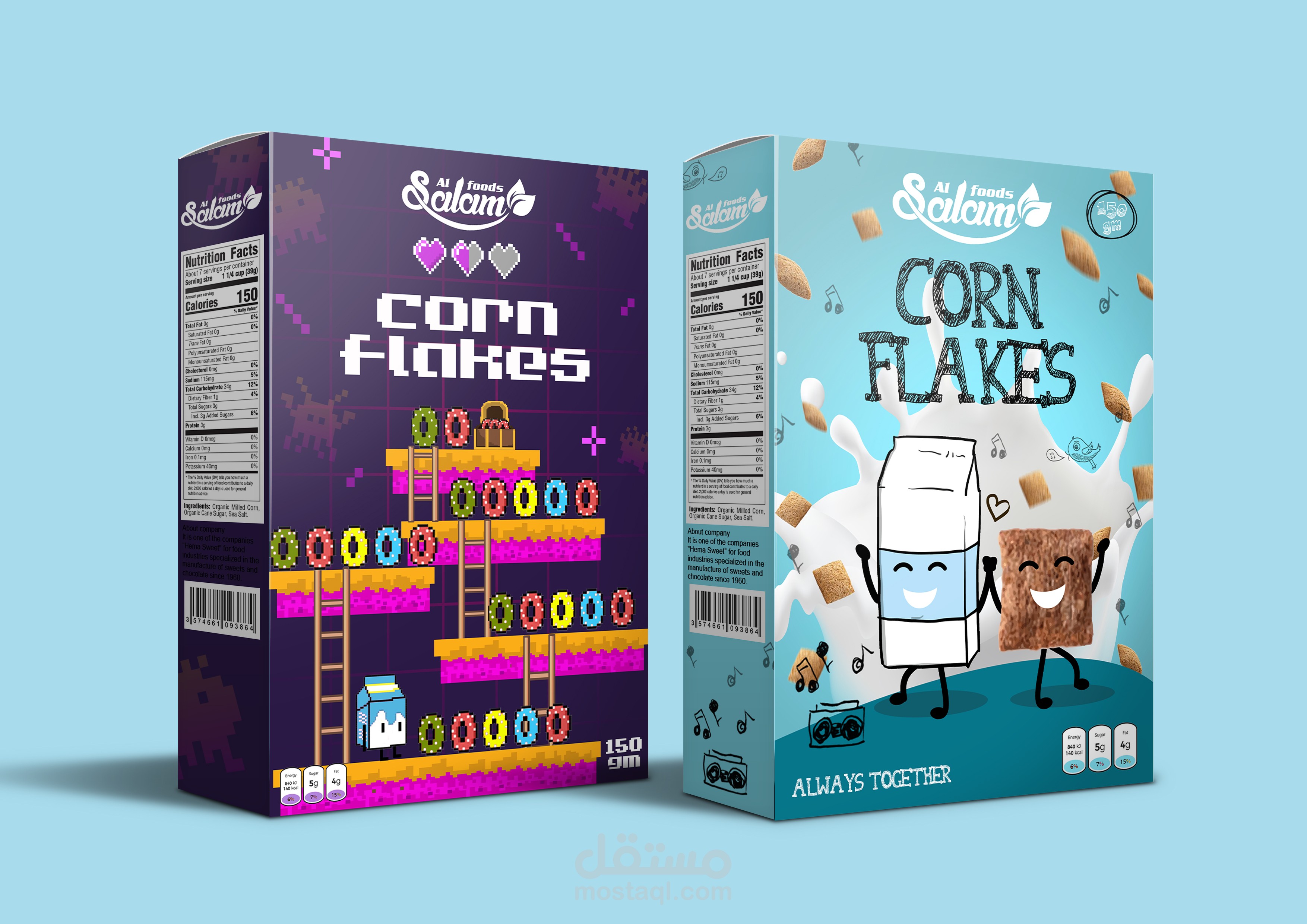 Al salam packaging design (cornflakes)