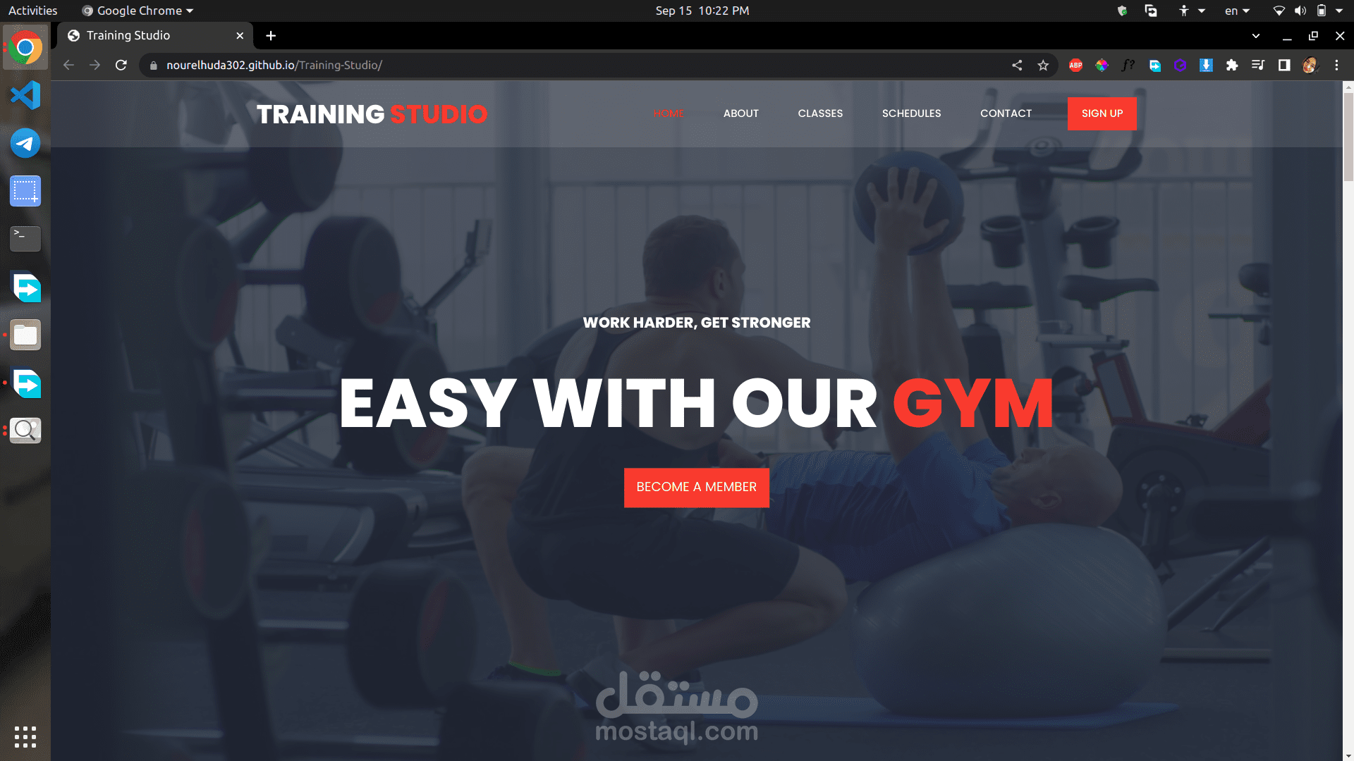 Training Studio portfolio