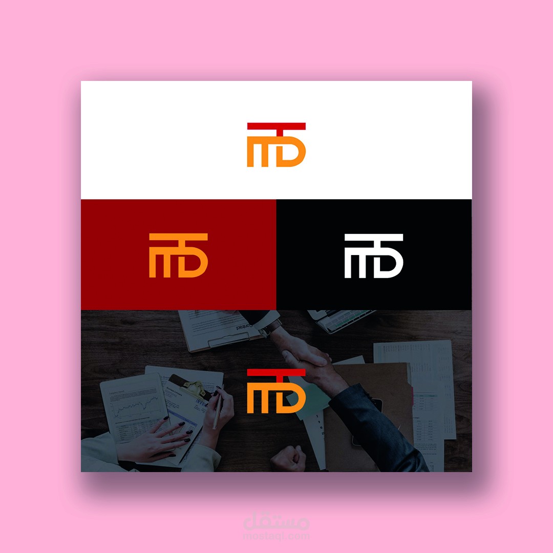 شعار من احرف انجليزية M,T,D