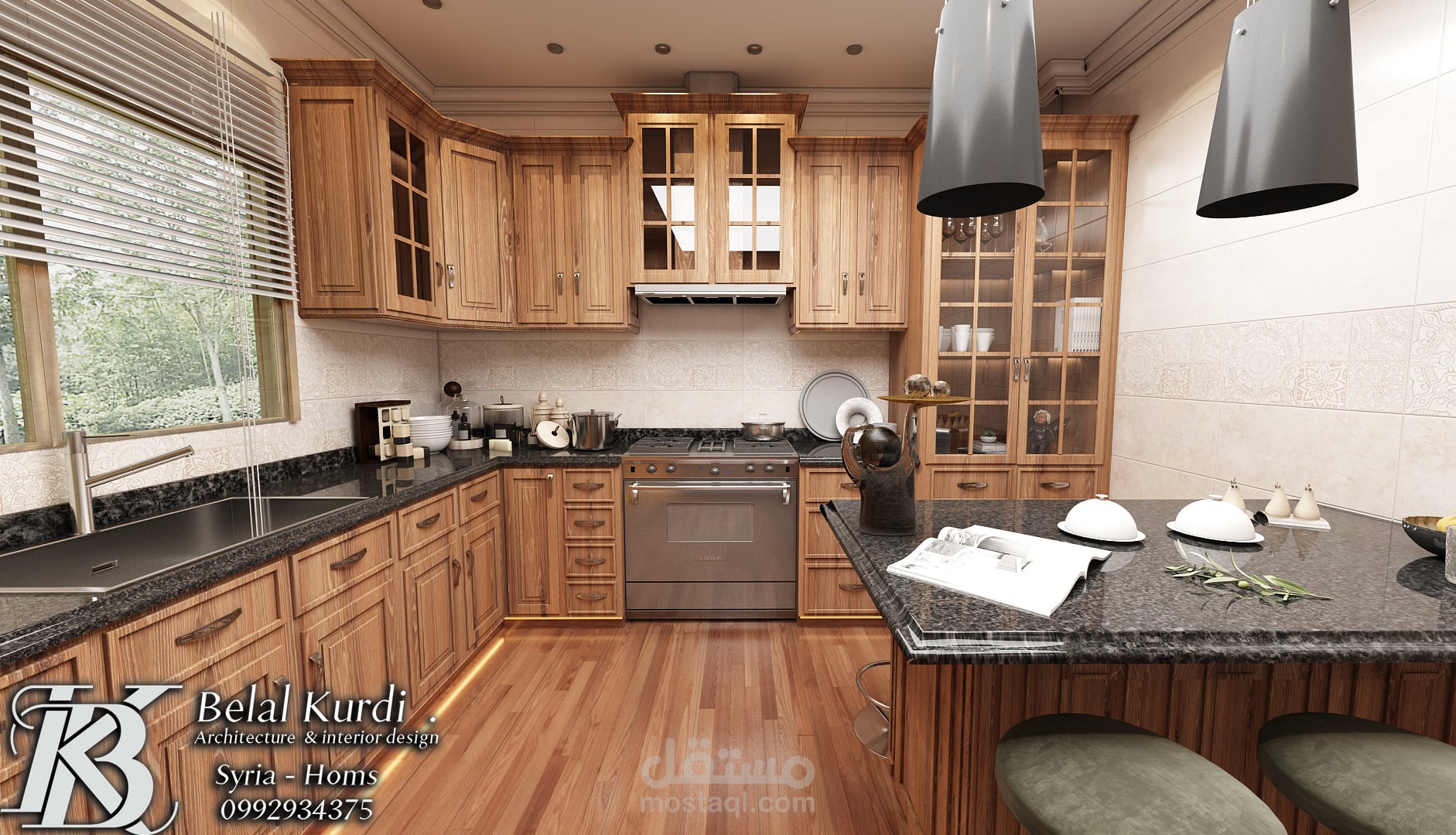 تصميمي لمطبخ نمط كلاسيك