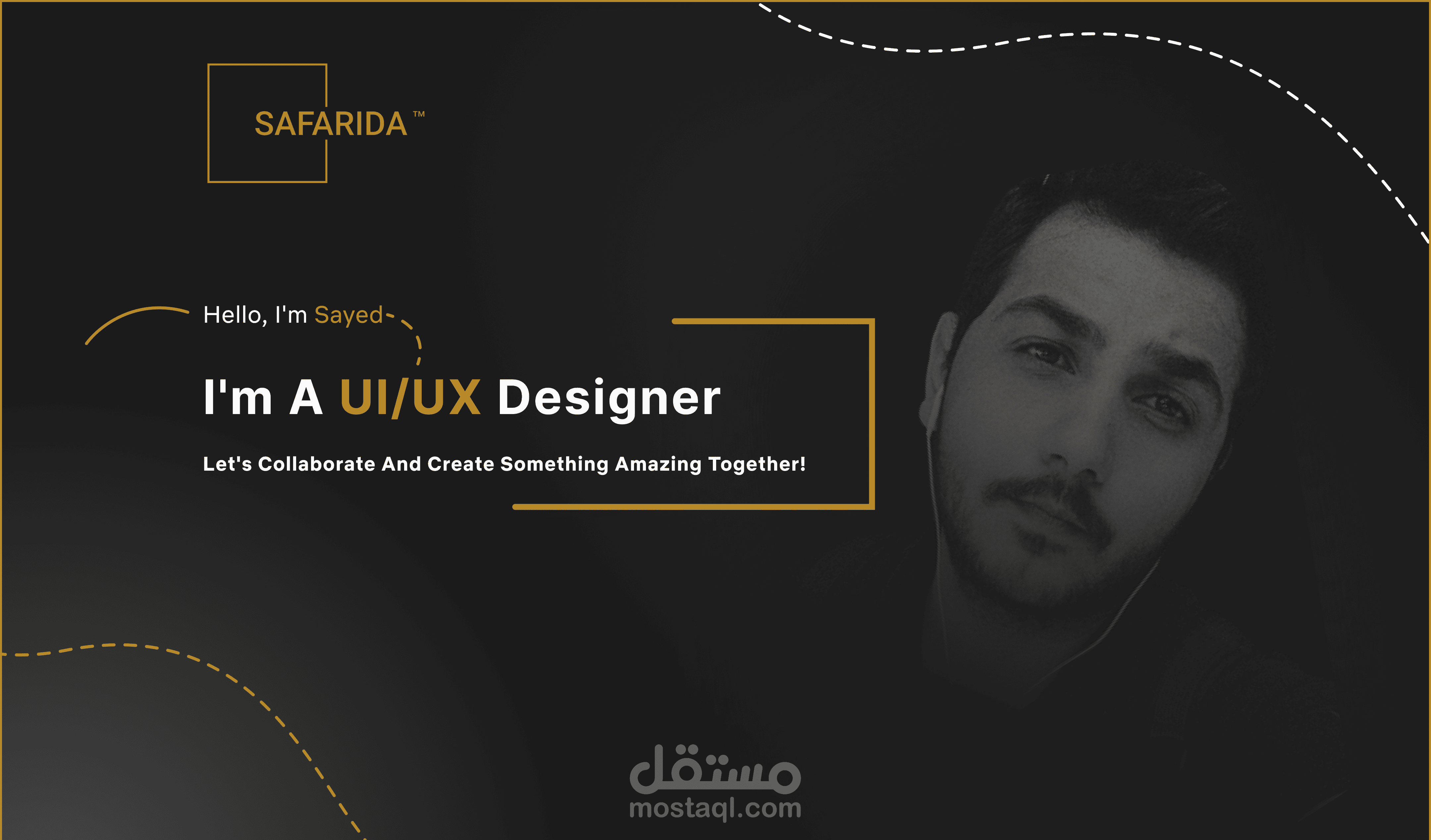 تصميم UI UX صفحة هبوط  شخصية