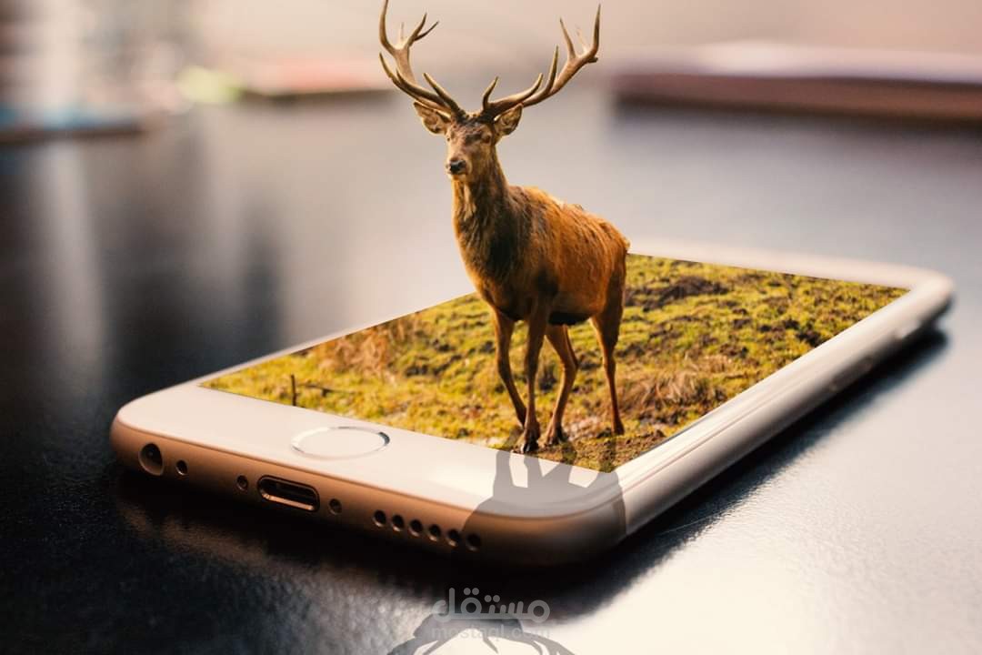 دمج الصور وتعديل الألوان بواسطة برنامج الفوتوشوب