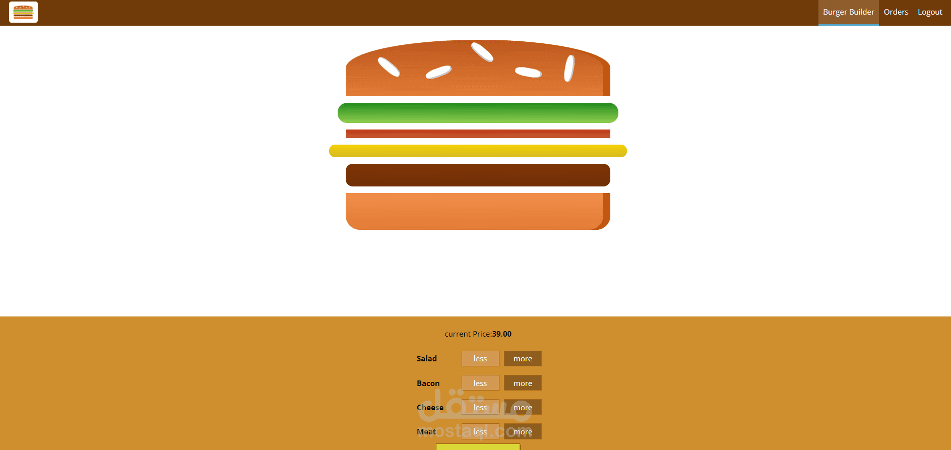 react burger builder