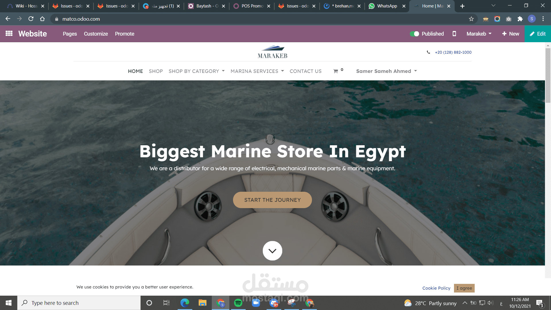 تصميم موقع عن طريق Odoo studio