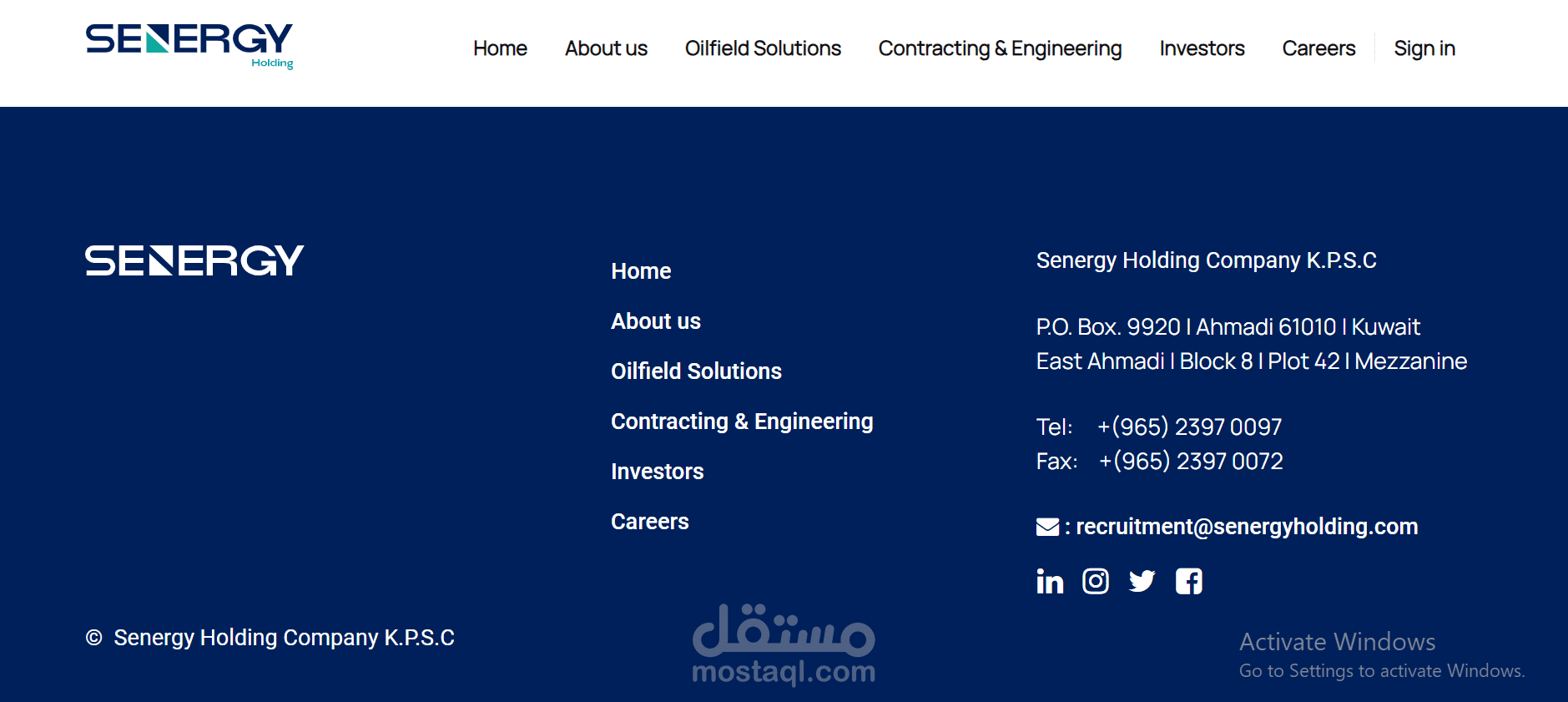 Odoo ERP system for Oilfield Company
