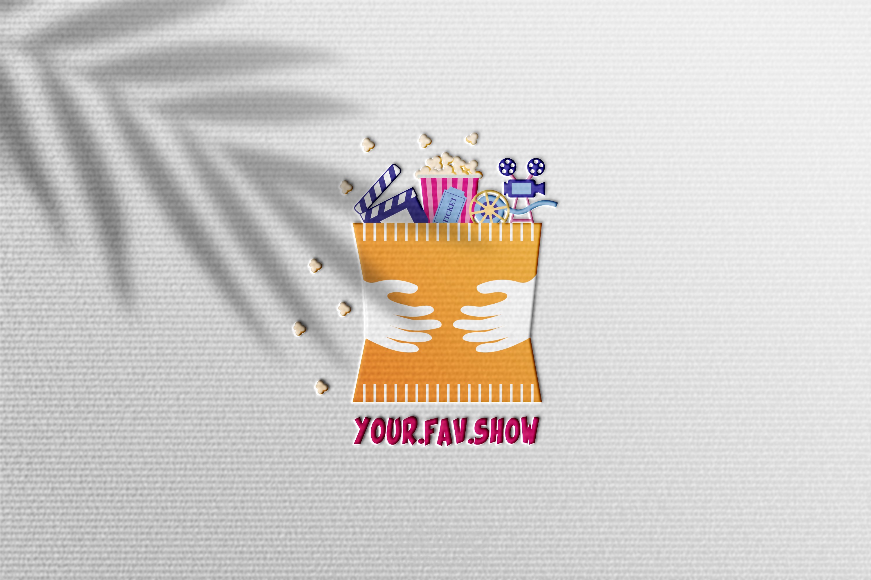 تصميم لوجو بناء على فكرة المشروع YOUY.FAV.SHOW
