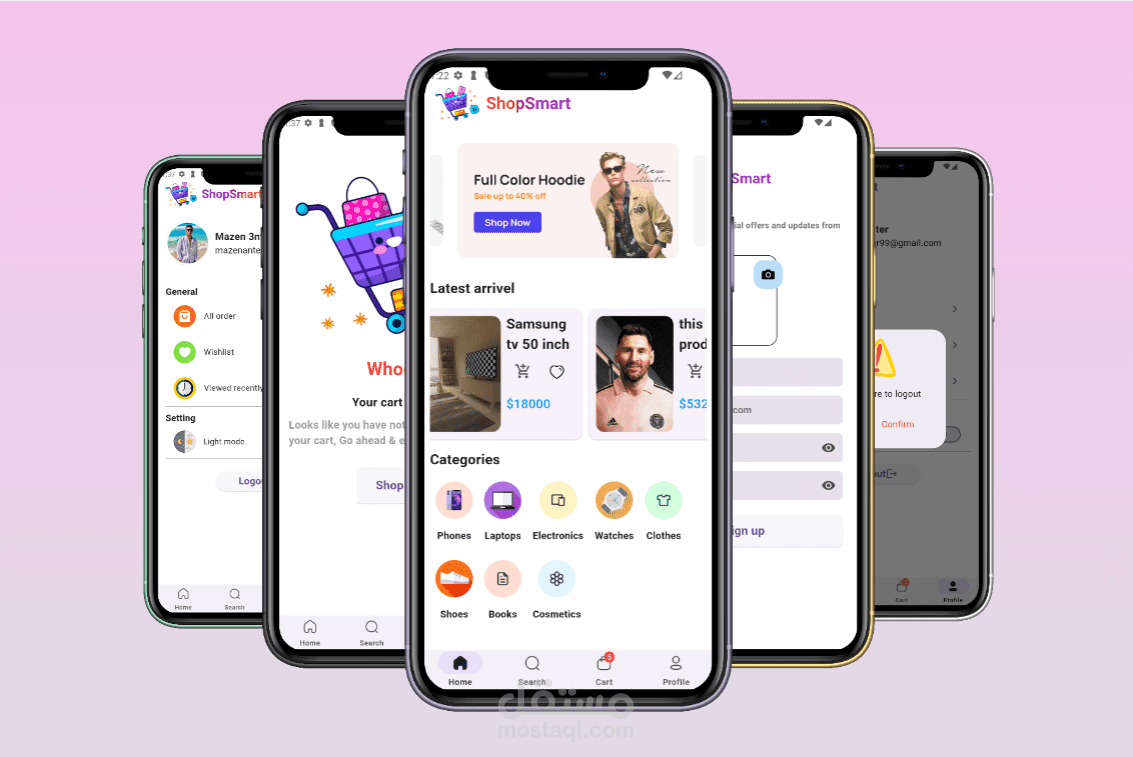BuyZone - تطبيق تجارة إلكترونية