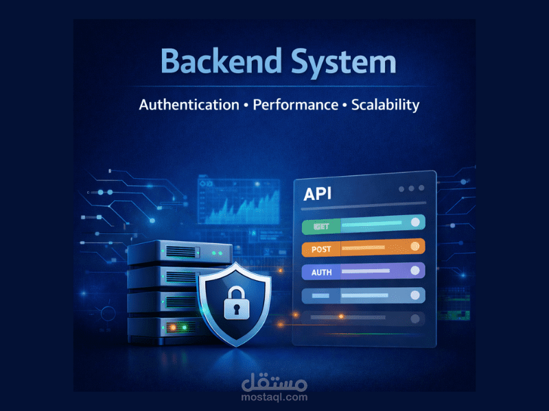 نظام Backend متكامل لإدارة متجر إلكتروني مع توثيق وأمان متقدم