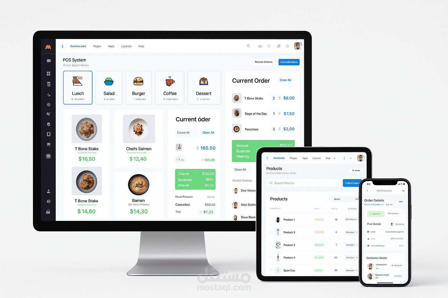 نظام متكامل لإدارة الطلبات للكاشير والكول سنتر مع إدارة المنتجات والطباعة الذكية