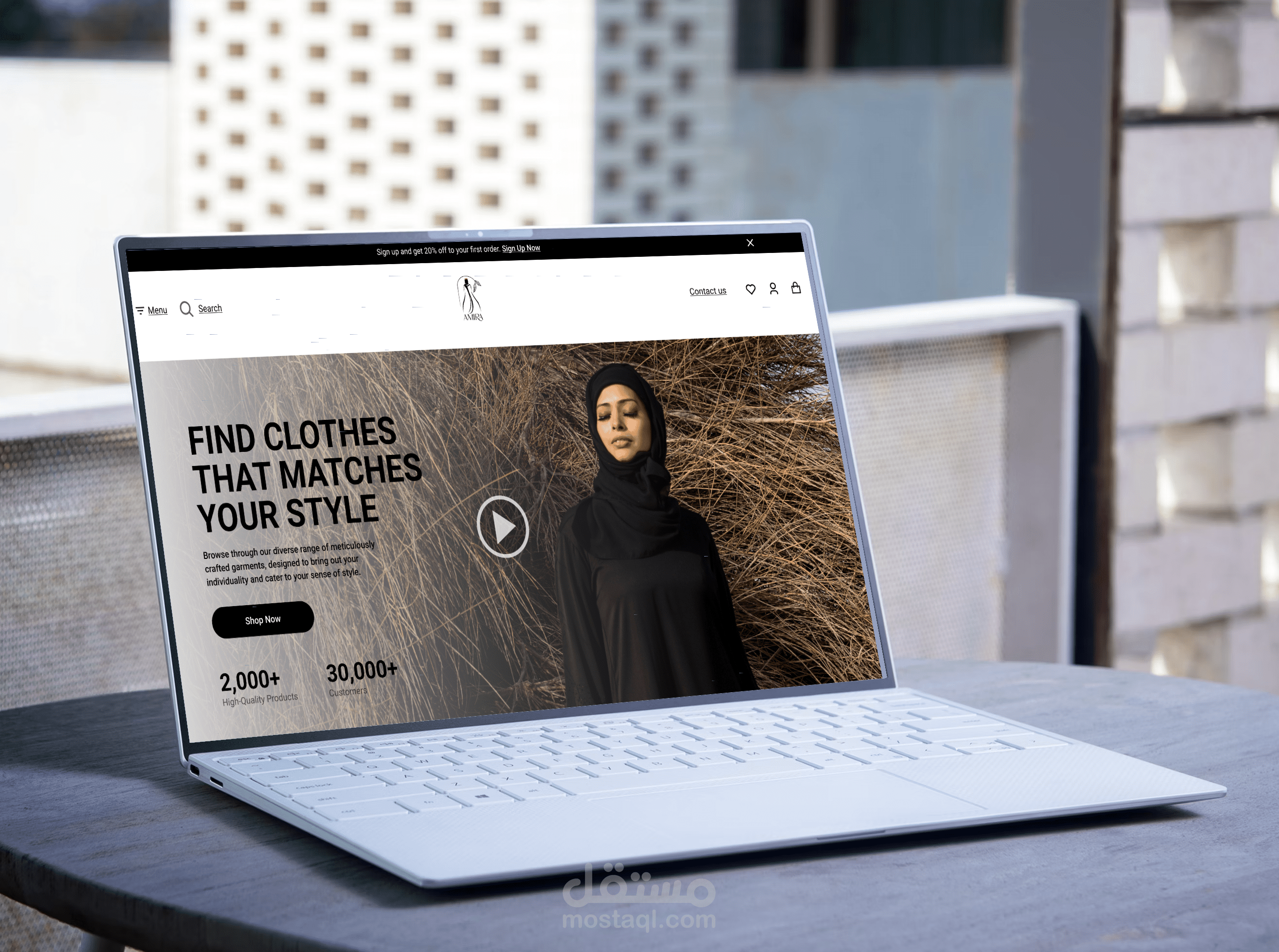 بناء متجر إلكتروني متكامل مع لوحة تحكم احترافية