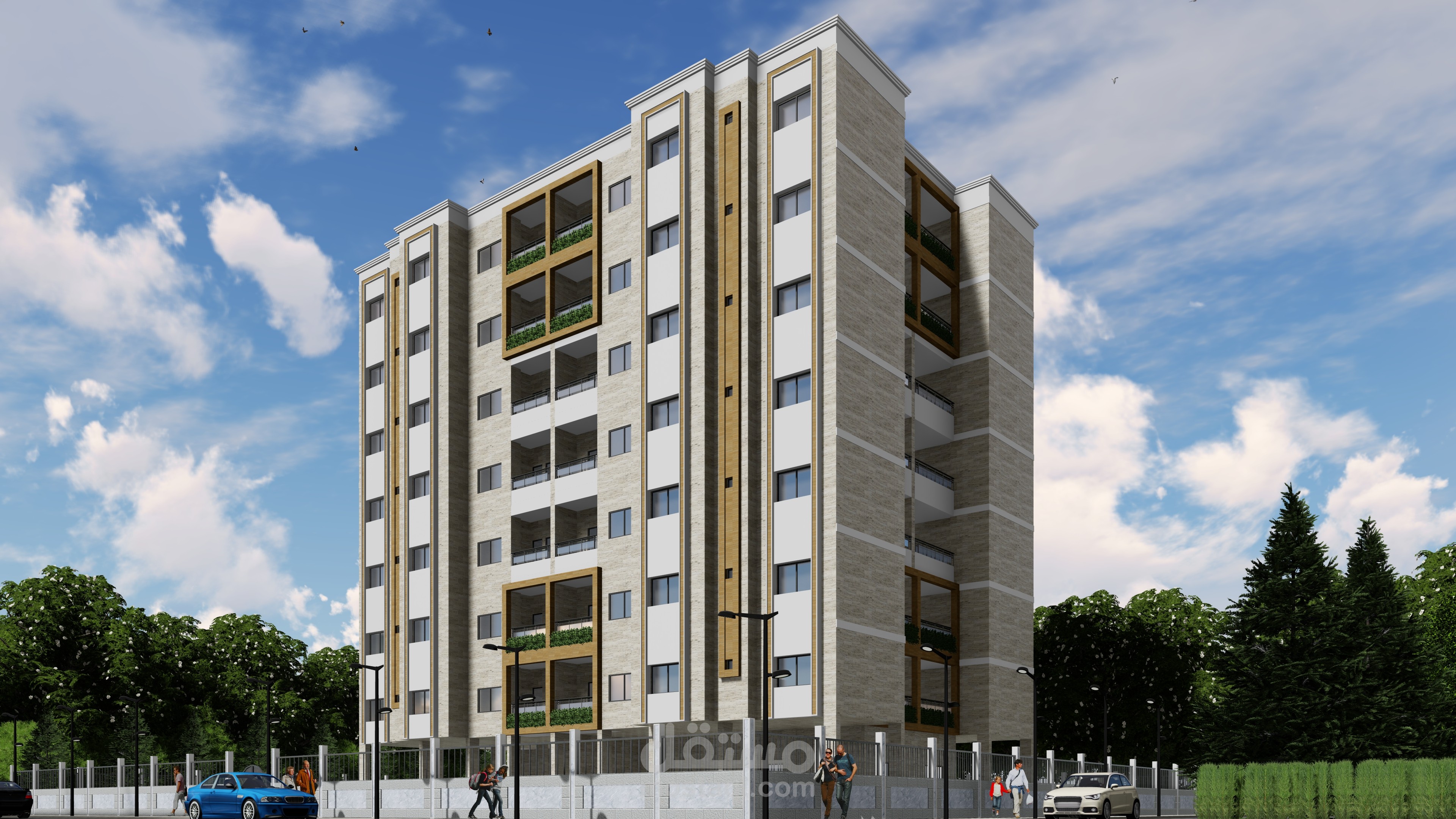 بناء سكني 7 طوابق