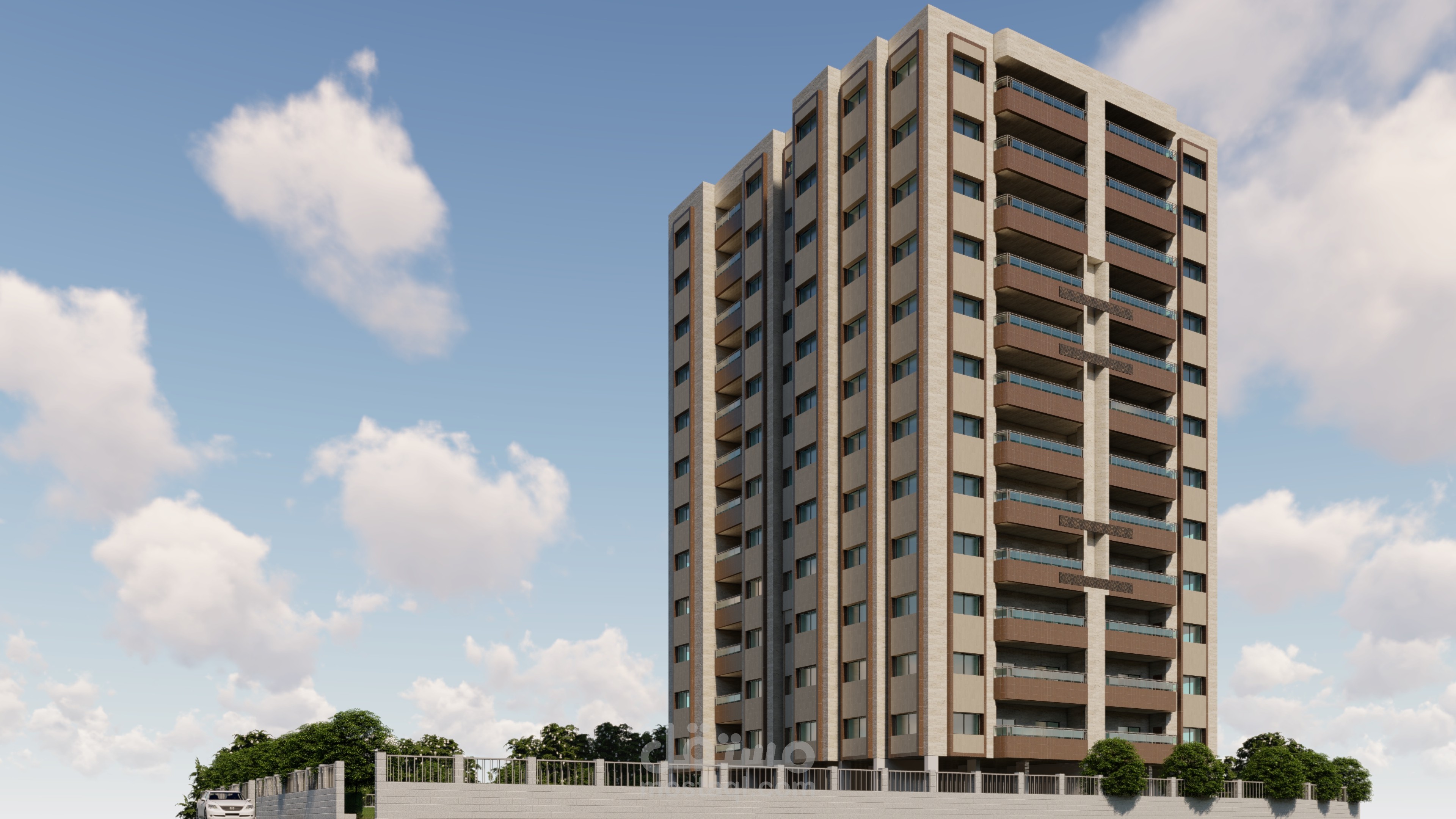 برج سكني 12 طابق