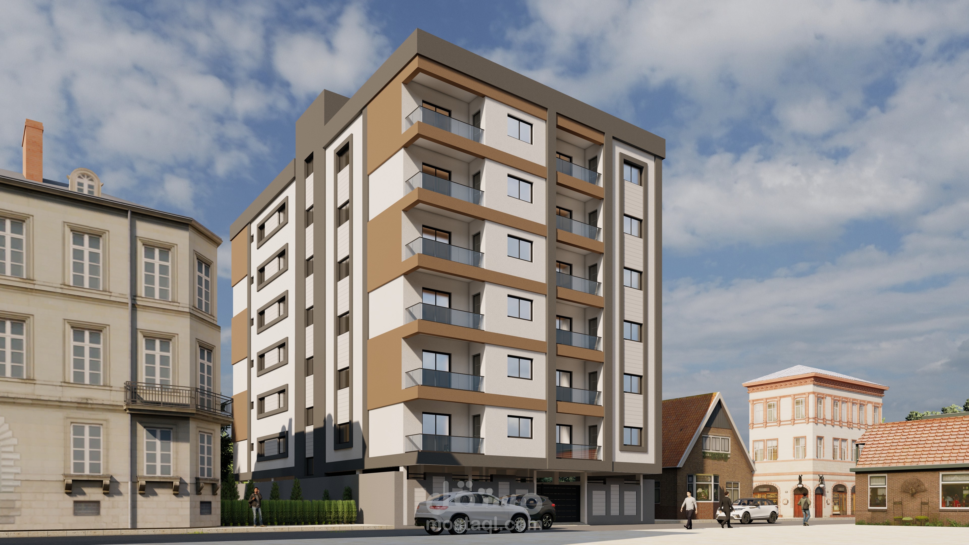 بناء سكني 6 طوابق