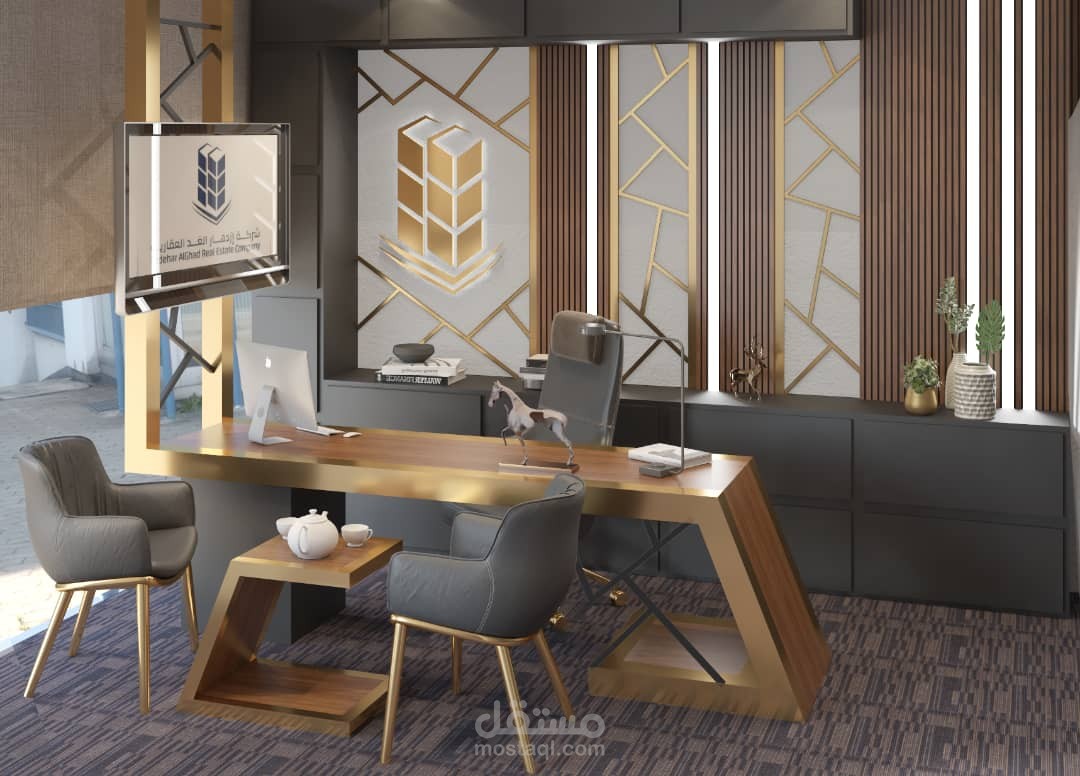 تصميم مكاتب لشركة في السعودية
