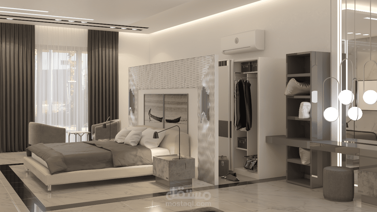 تصميم مقترح لغرفة نوم