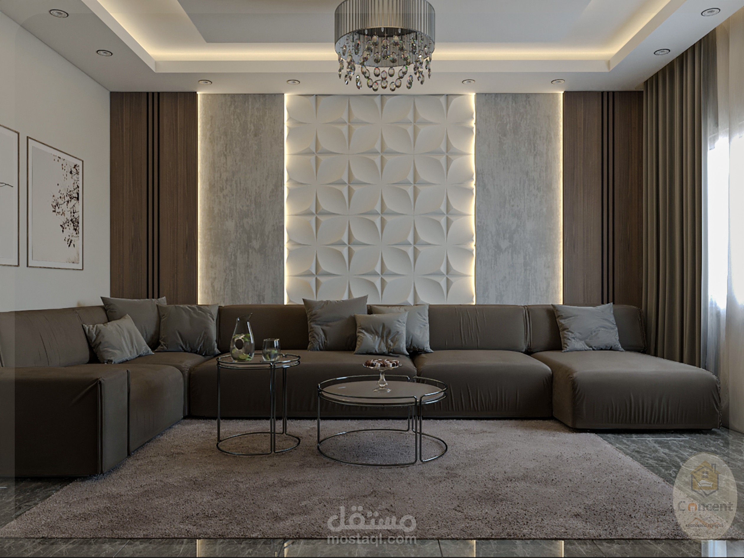 تصميم غرفة معيشة