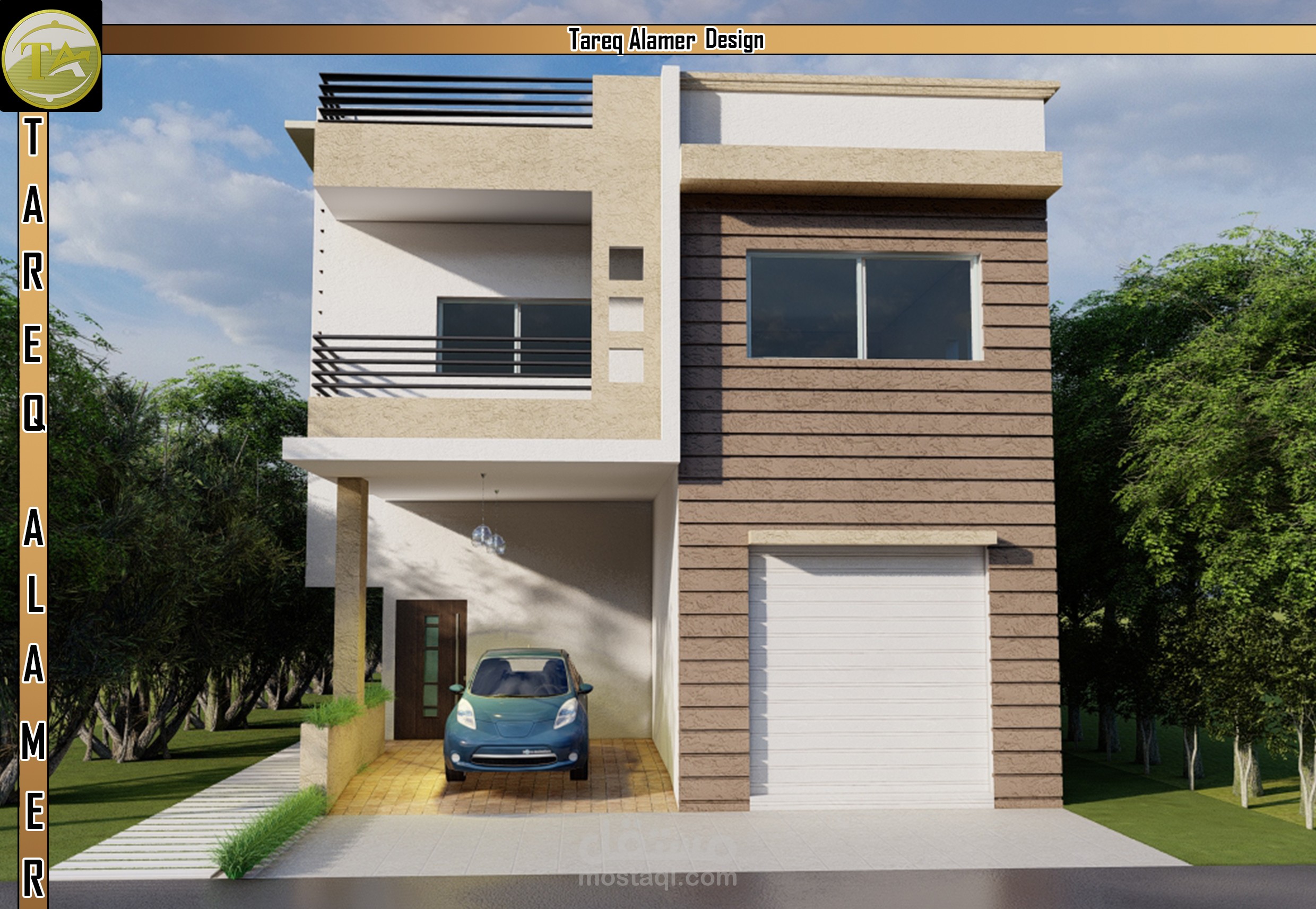 اظهار معماري لتصميم منزل