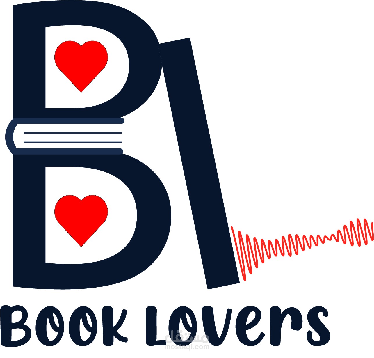 Book lovers logo app