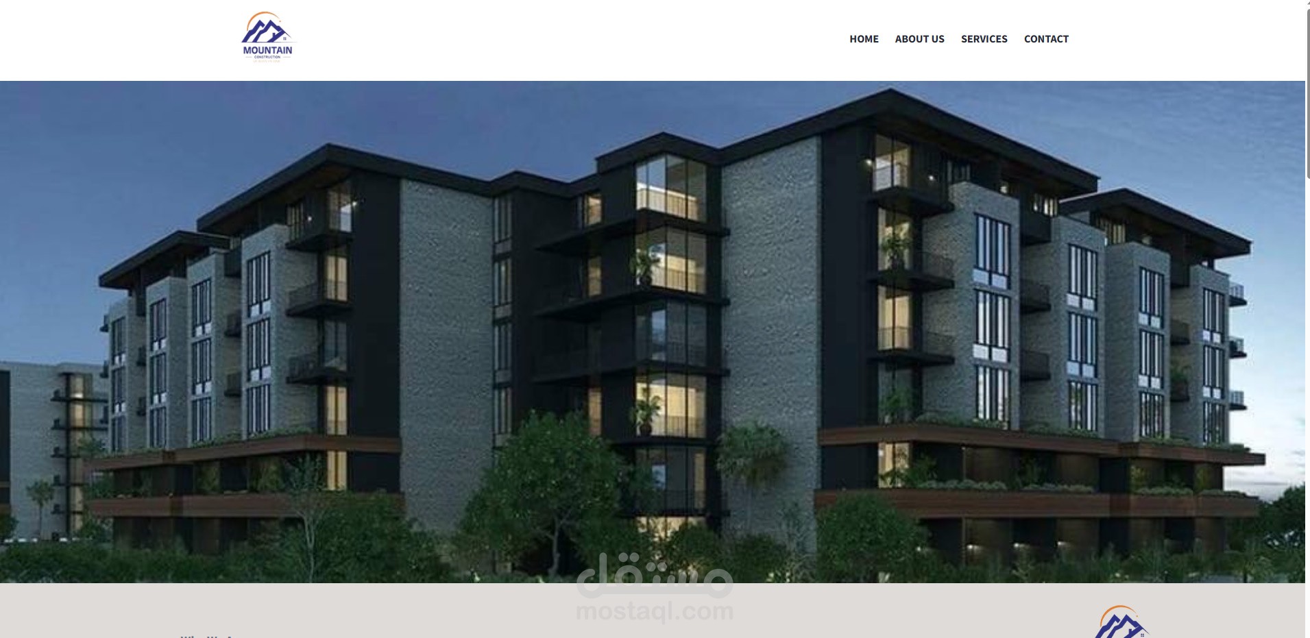 Mountain Constructions Web Site