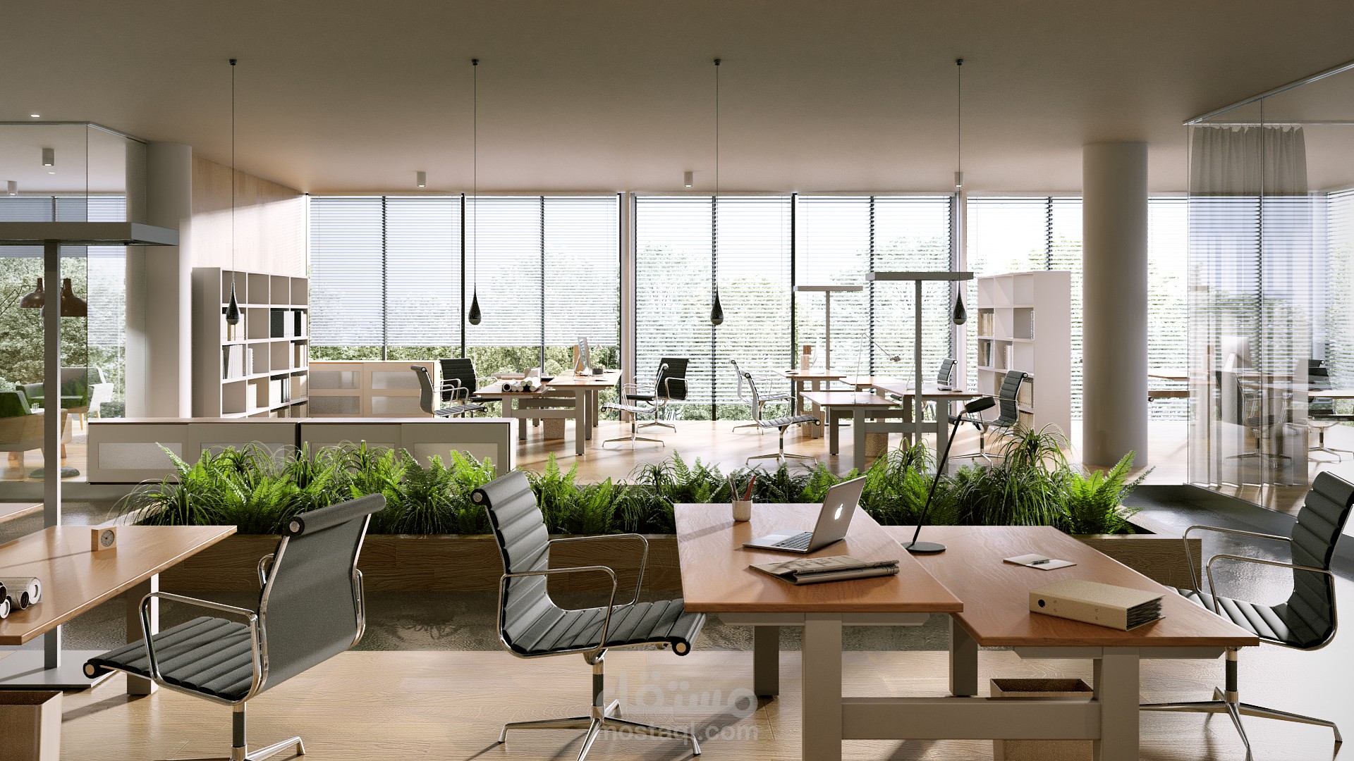 تصميم داخلي لمبني اداري