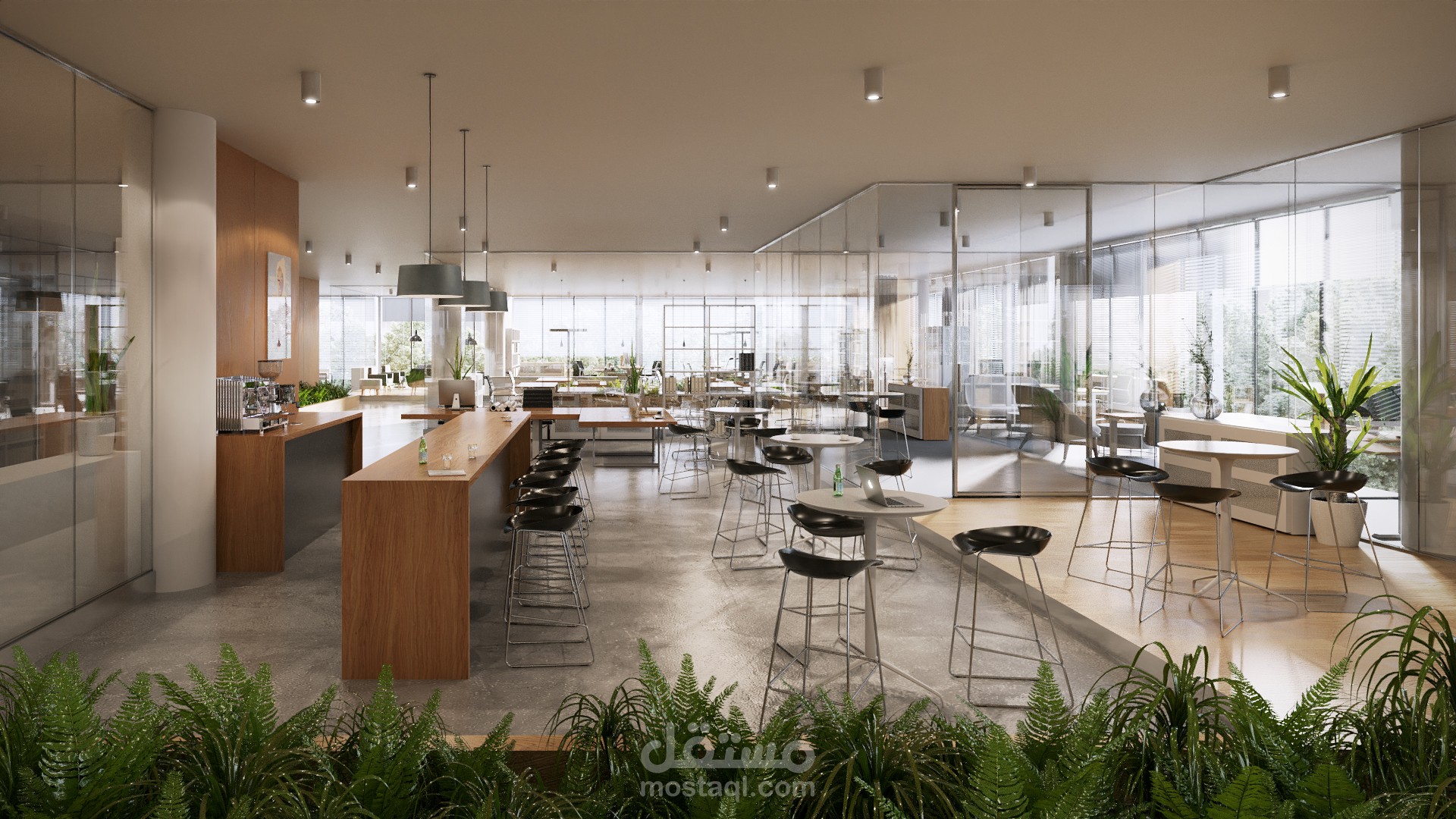 تصميم داخلي لمطعم