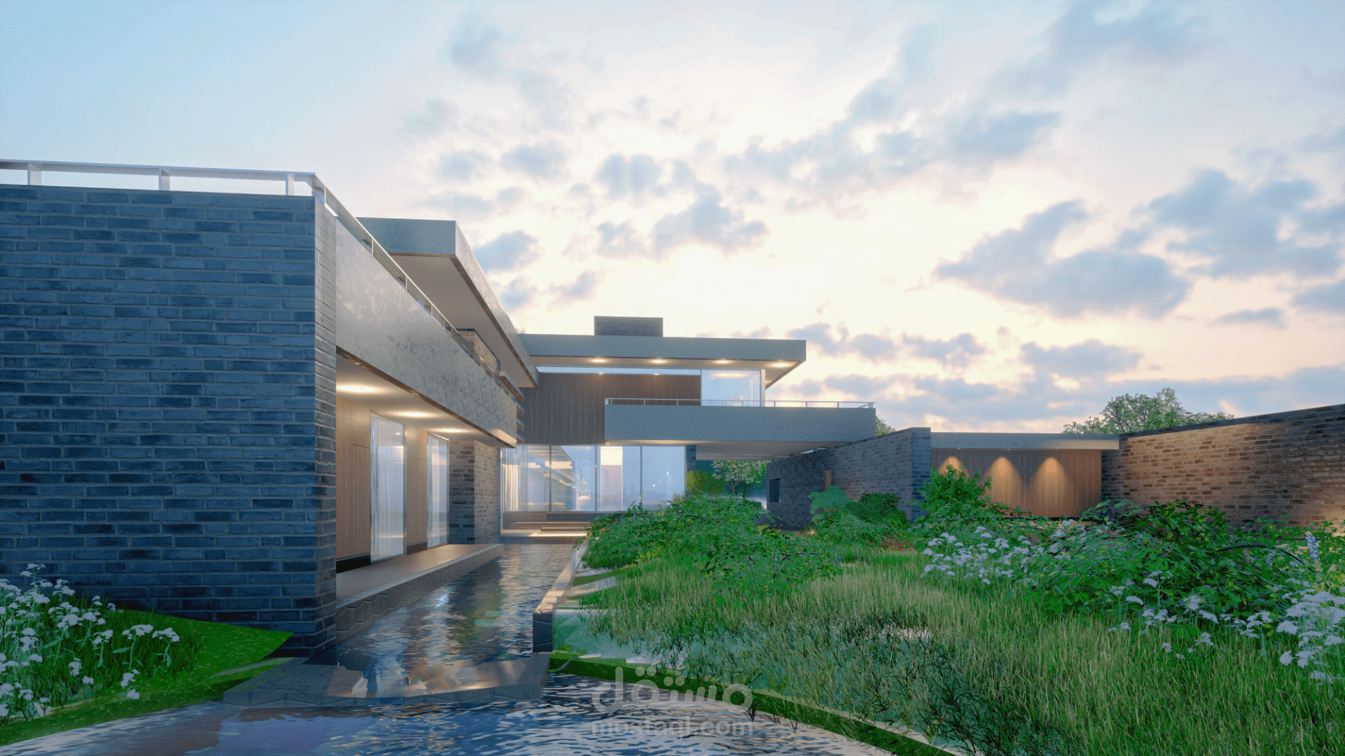 تصميم خارجي لمبني مودرن