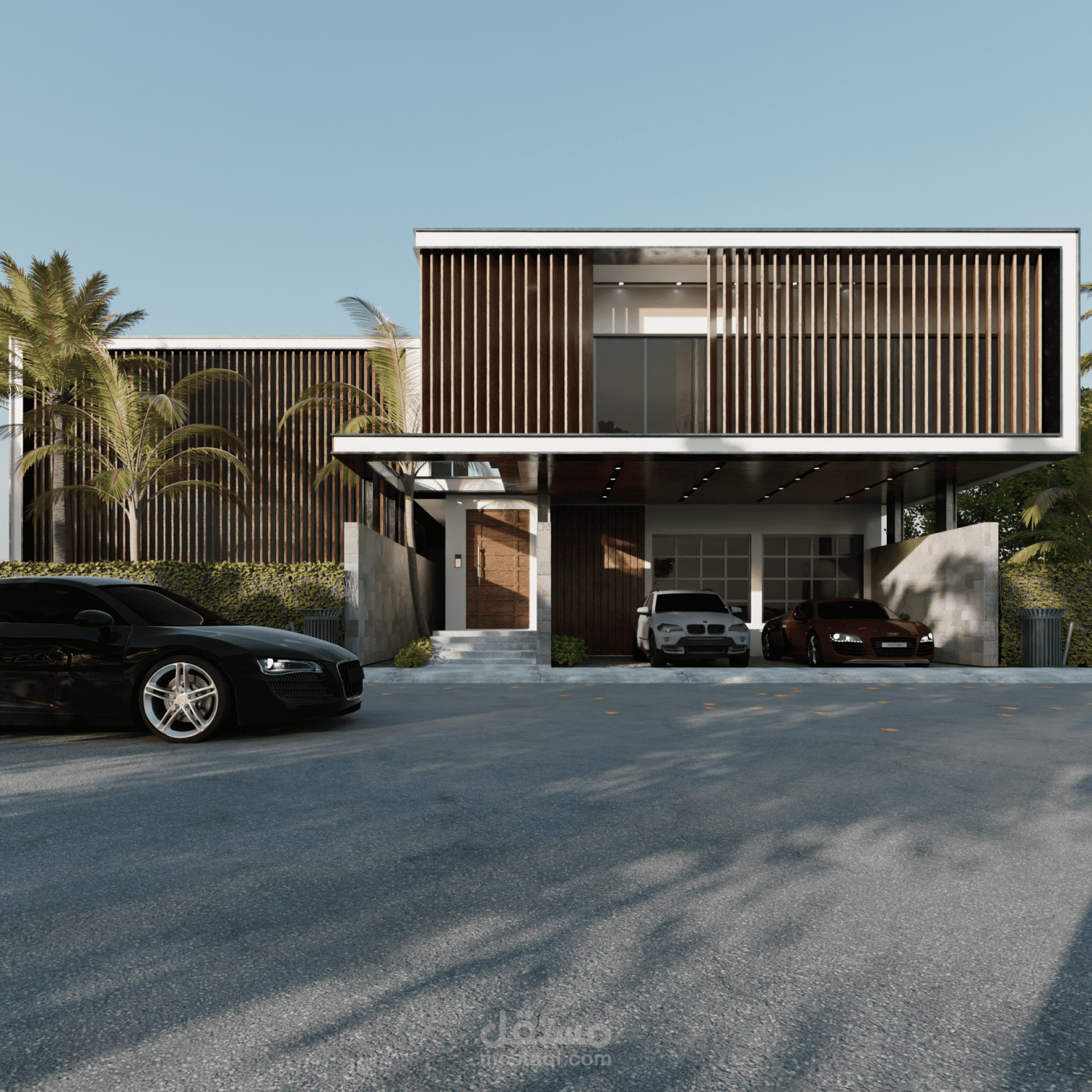 تصميم خارجي لمنزل مودرن