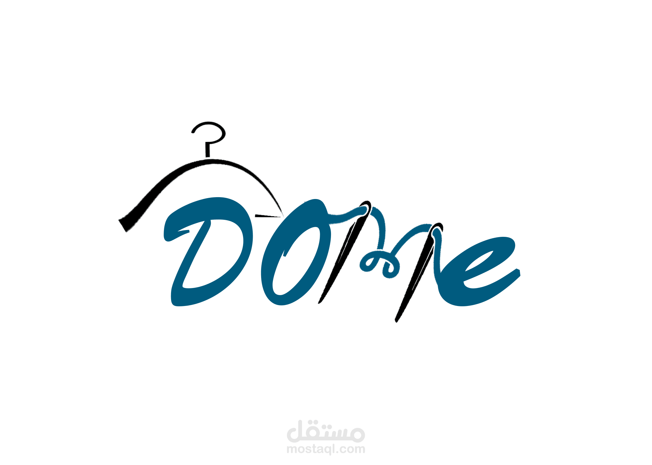 تصميم شعار لشركة Dome للملابس الجاهزة