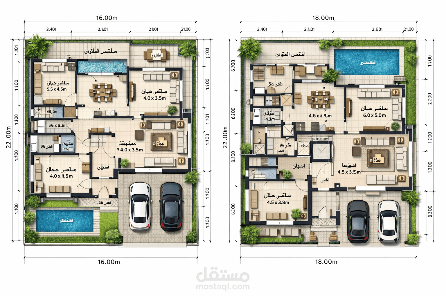 تصميم منزل صغير بطريقتين