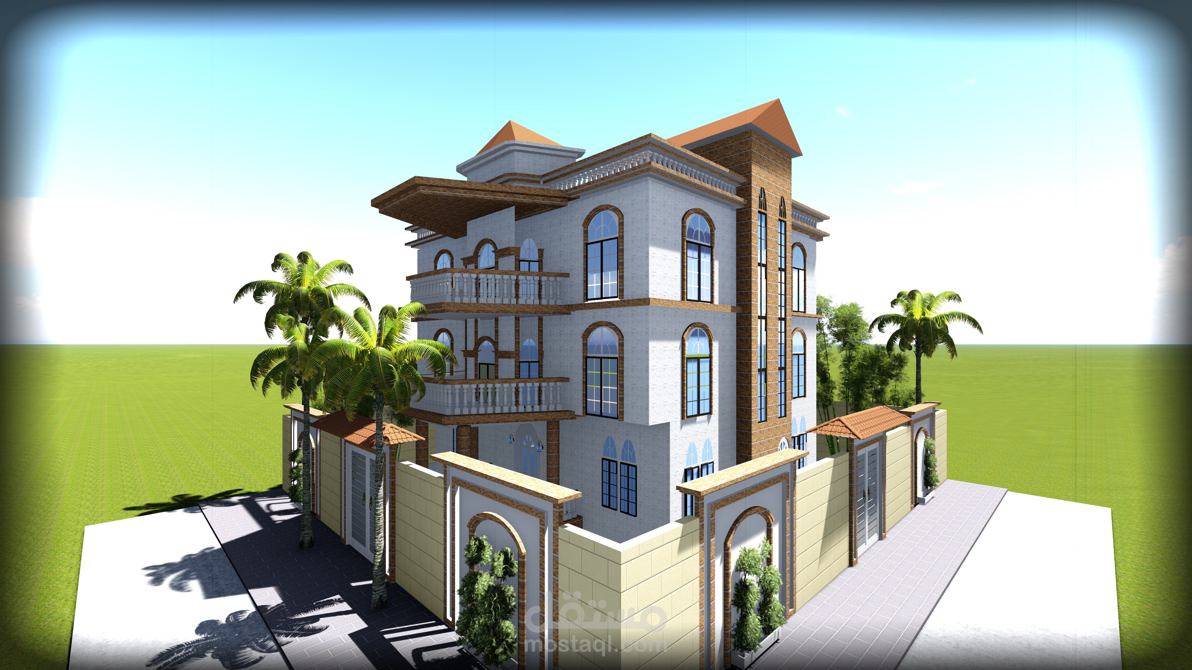 تصميم خارجى لفيلا