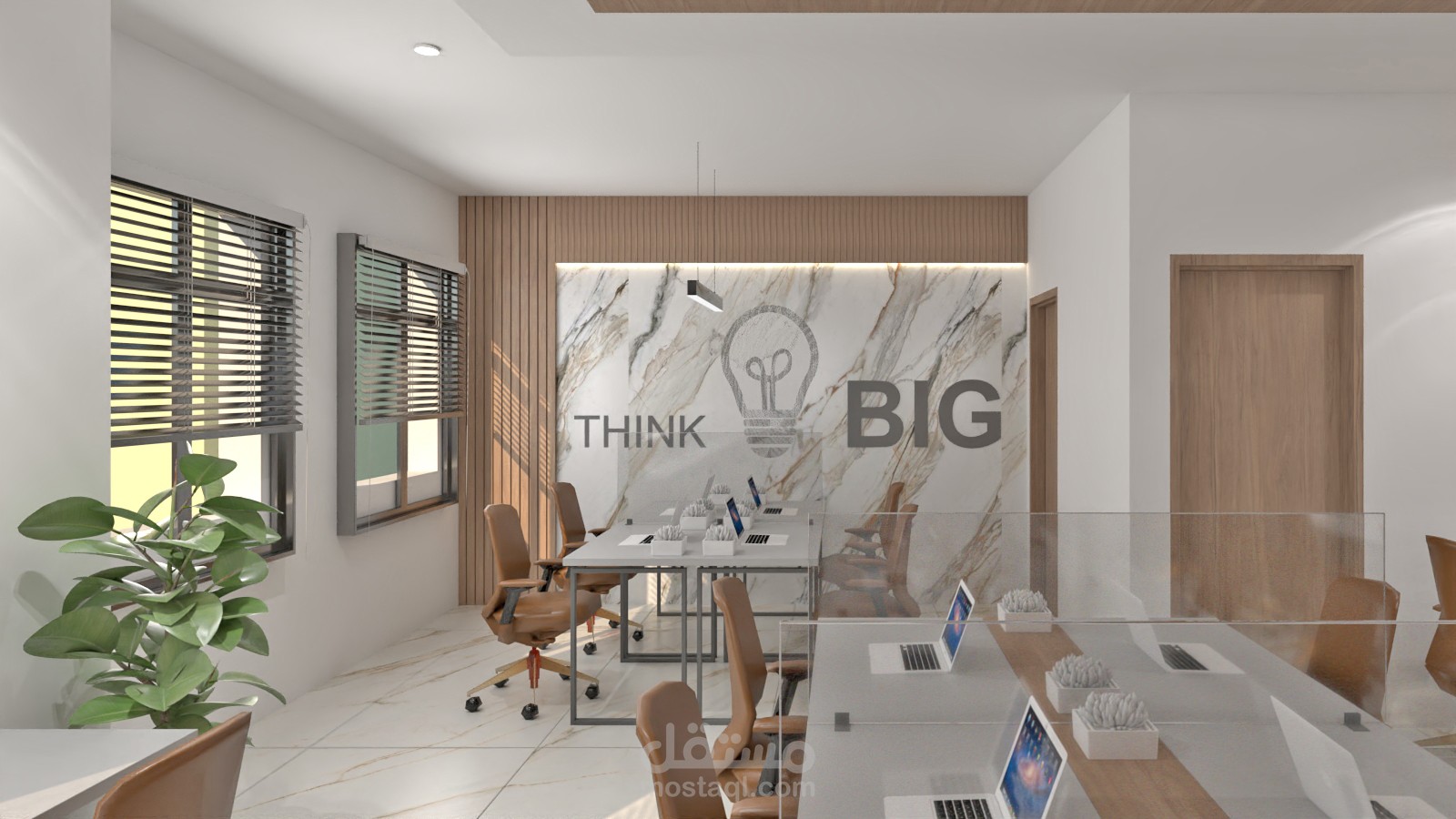 تصميم داخلى لمركز تدريب
