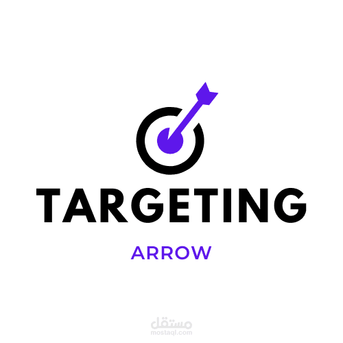 Target logo design. Dartboard and dart vector design. Target goal and arrow logotype