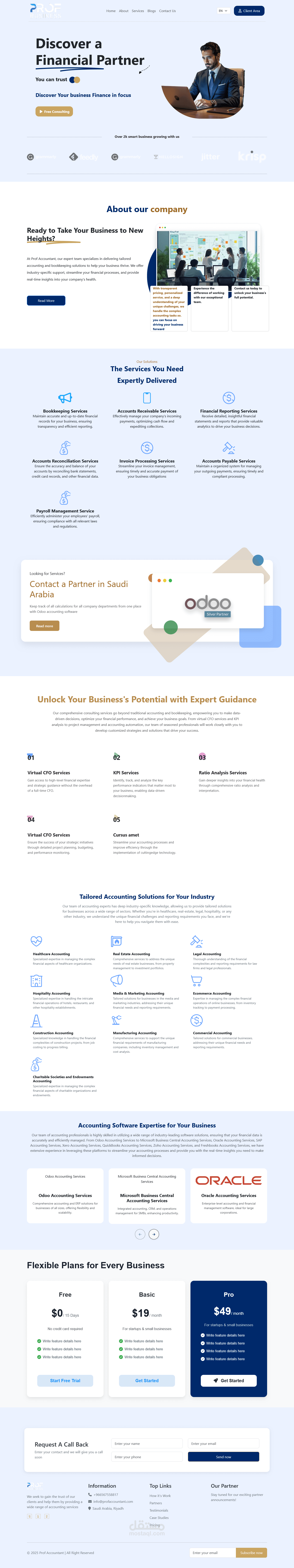landing page for agent